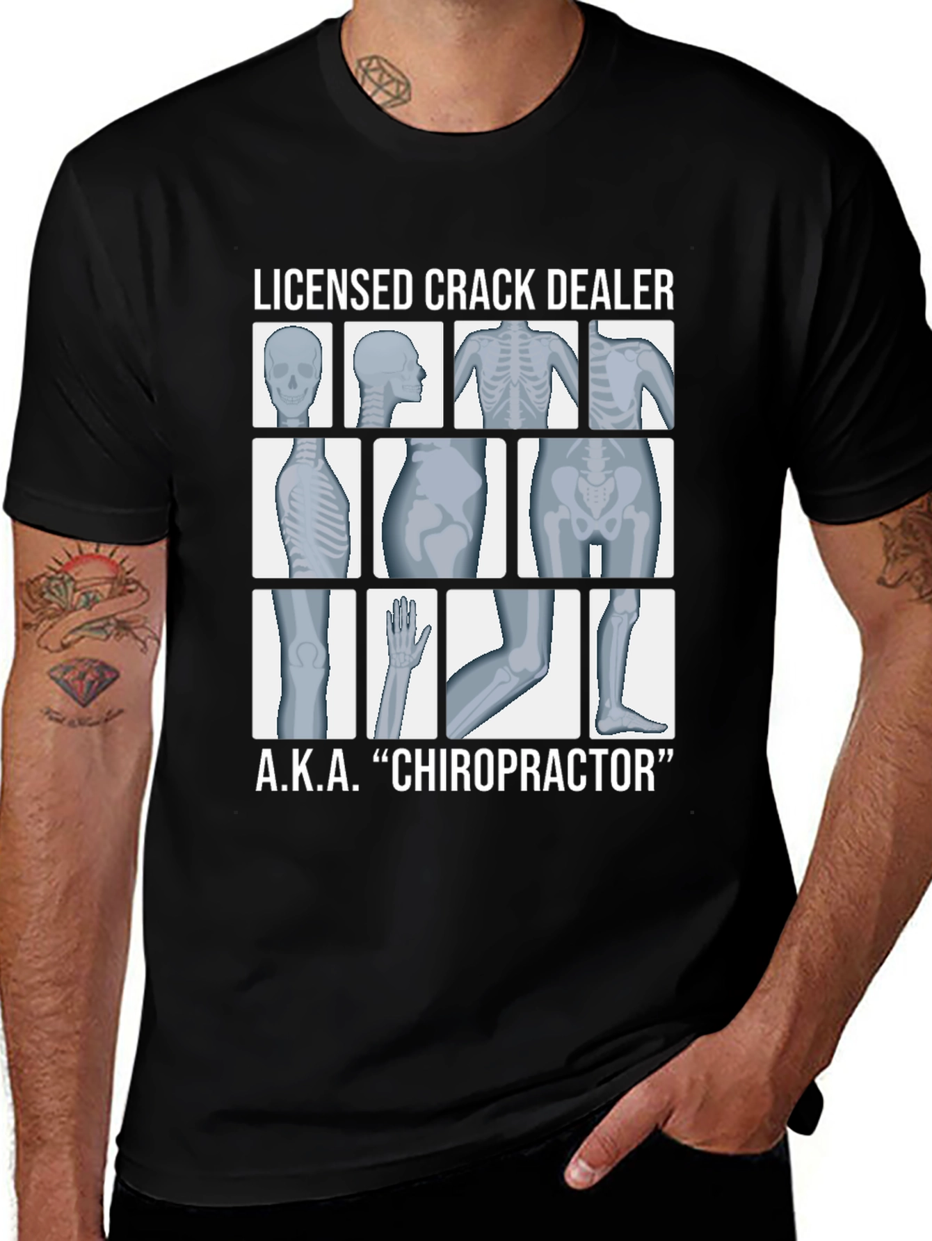 Licensed Crack Dealer Chiropractor T-Shirt