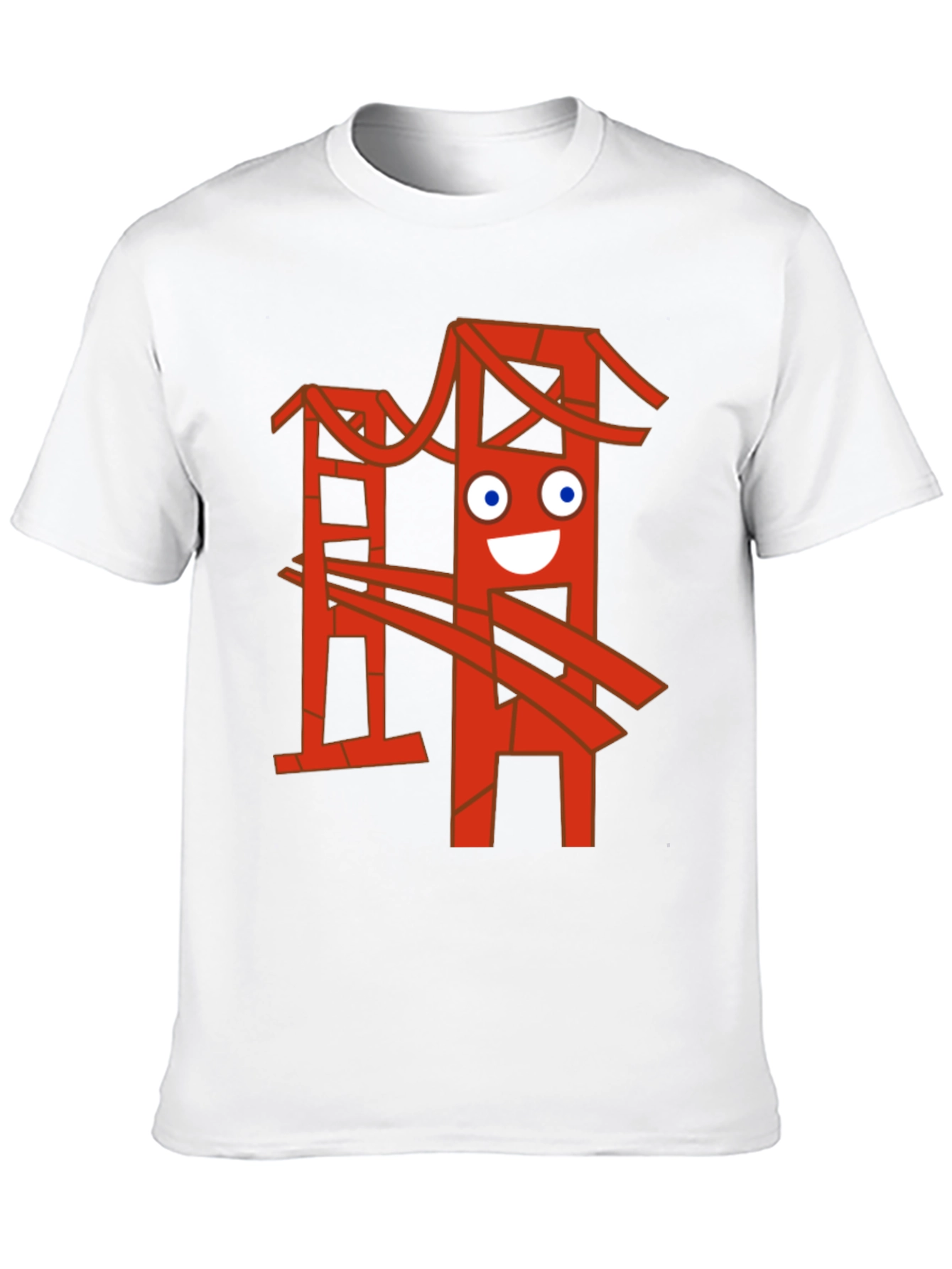 Funny Bridge Graphic T-Shirt - Black