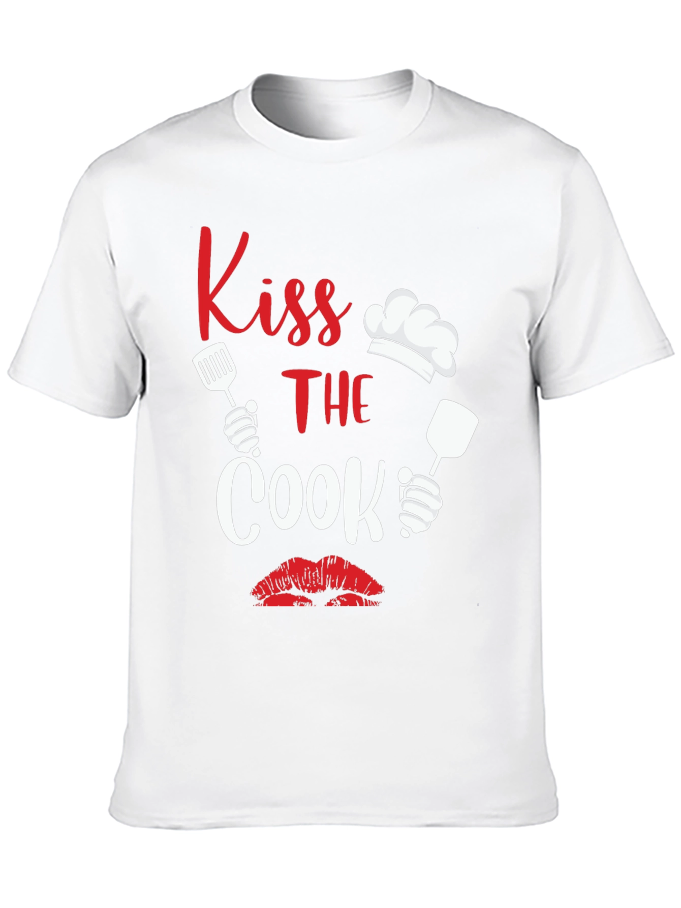 Kiss the Cook Graphic Tee Novelty Cooking Shirt