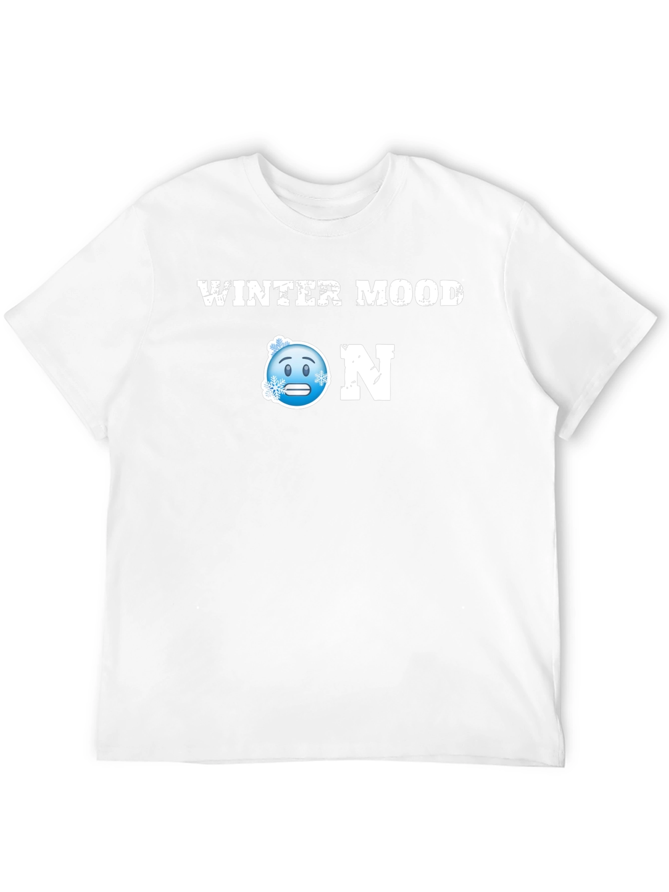 Winter Mood ON Black T-Shirt