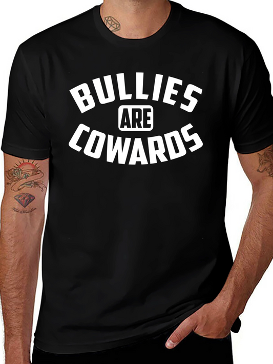 Bullies Are Cowards Graphic Tee - Black