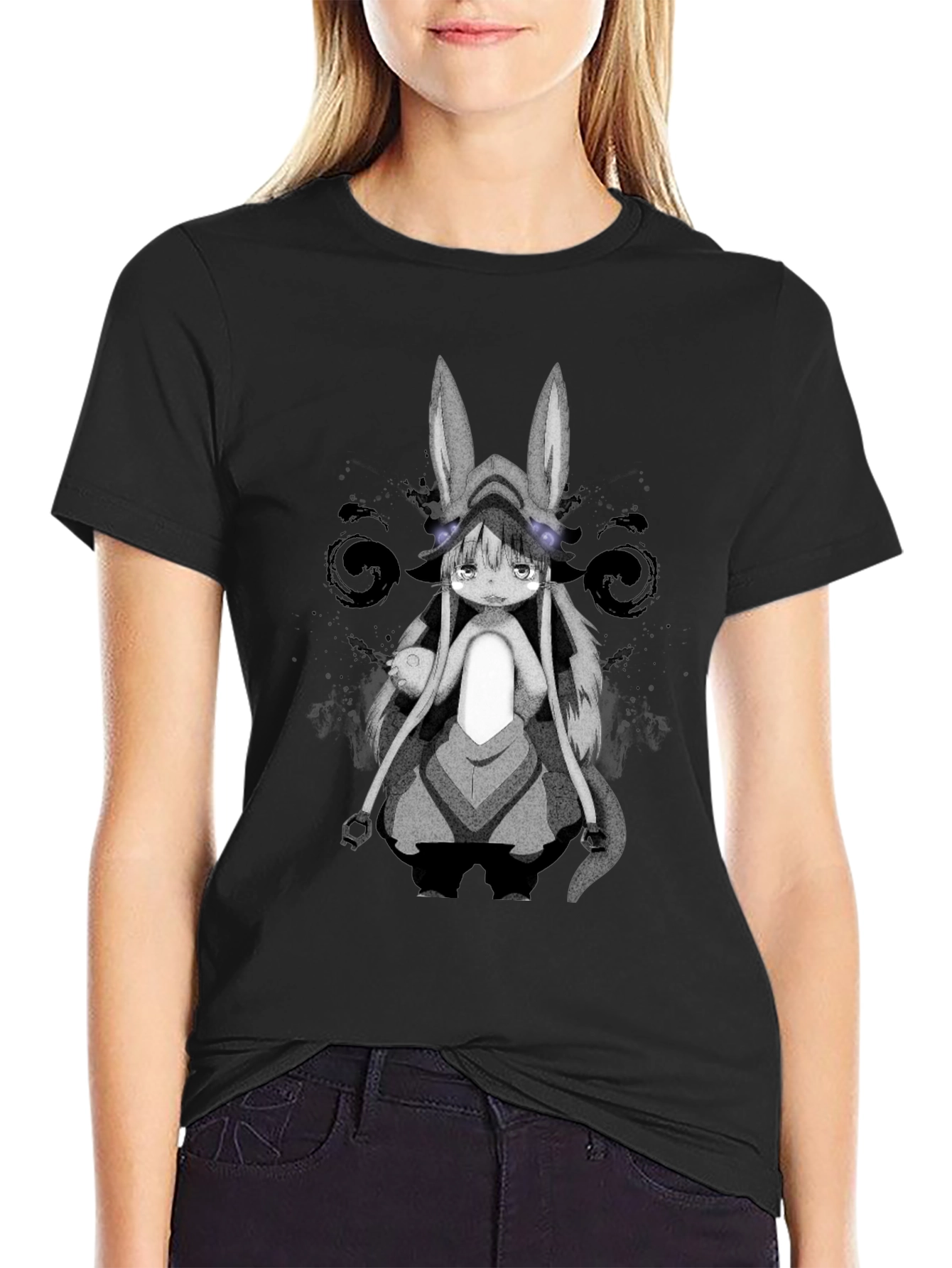 Nanachi Made in Abyss Black T-Shirt