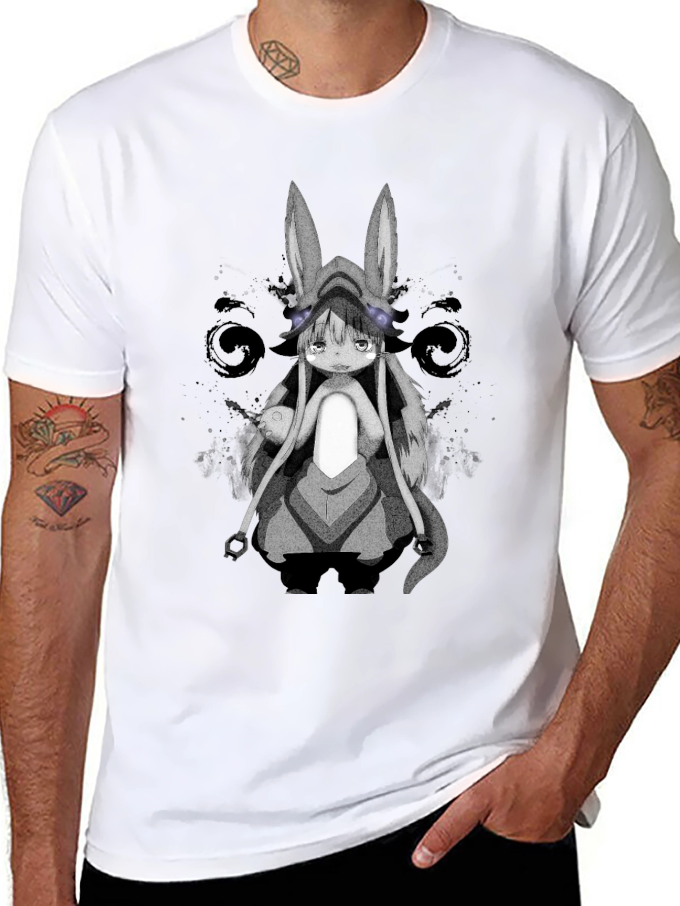 Nanachi Made in Abyss Black T-Shirt