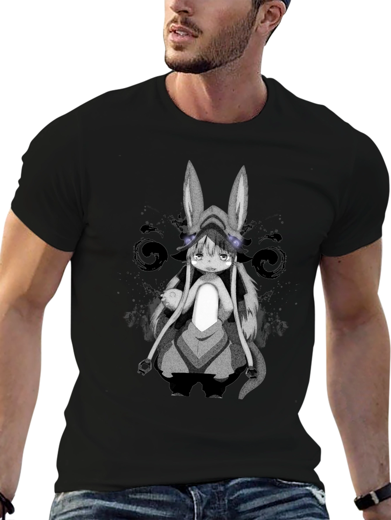 Nanachi Made in Abyss Black T-Shirt