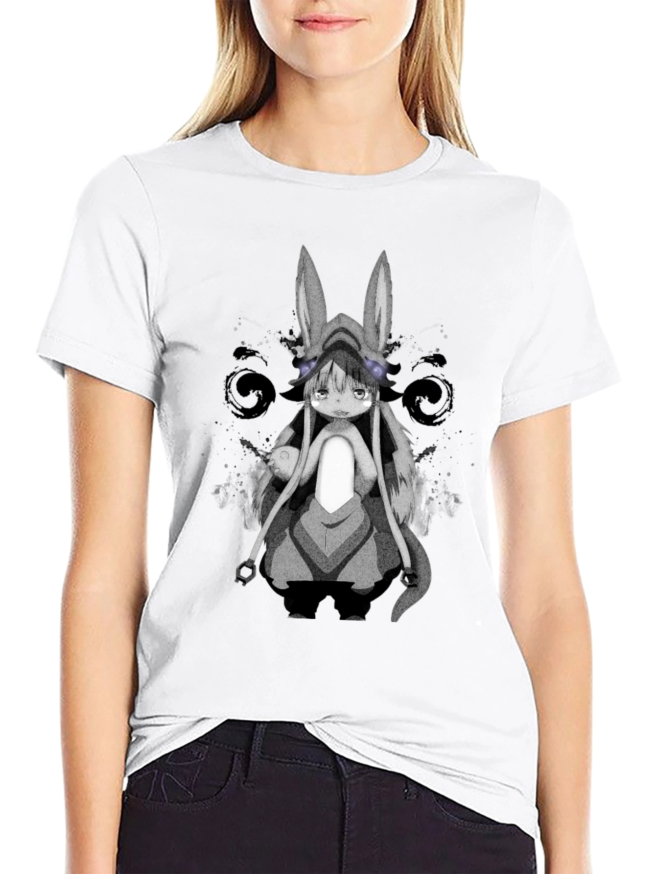 Nanachi Made in Abyss Black T-Shirt