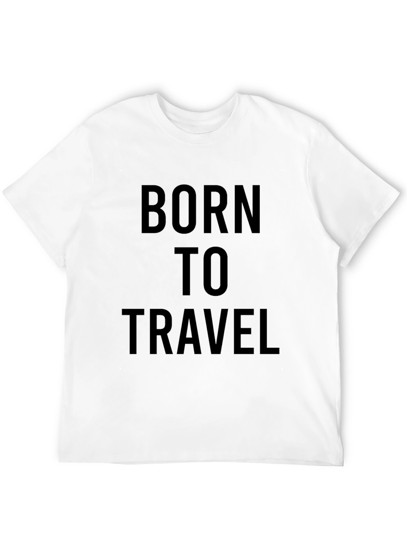 Born to Travel Black Graphic Tee