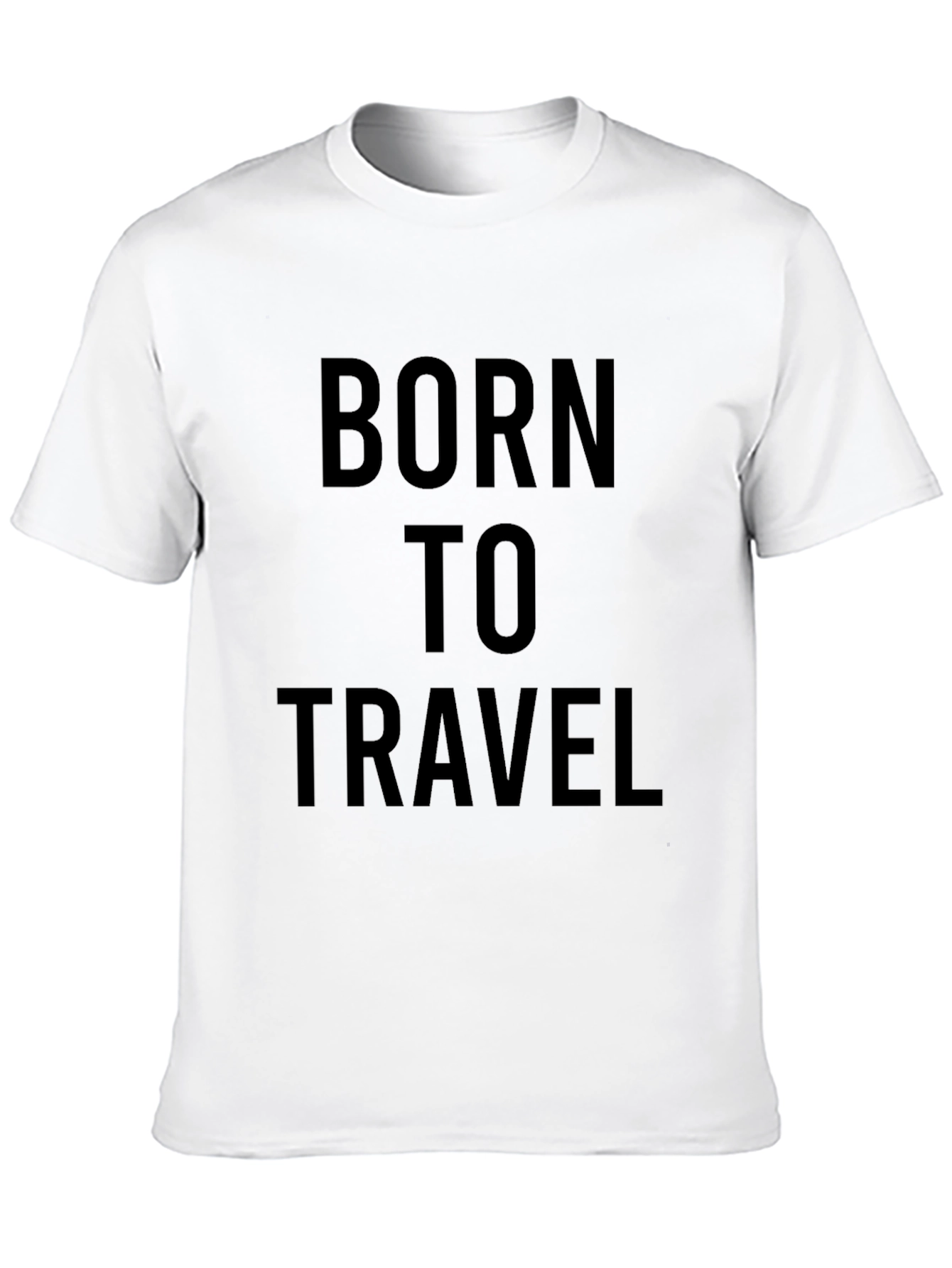 Born to Travel Black Graphic Tee