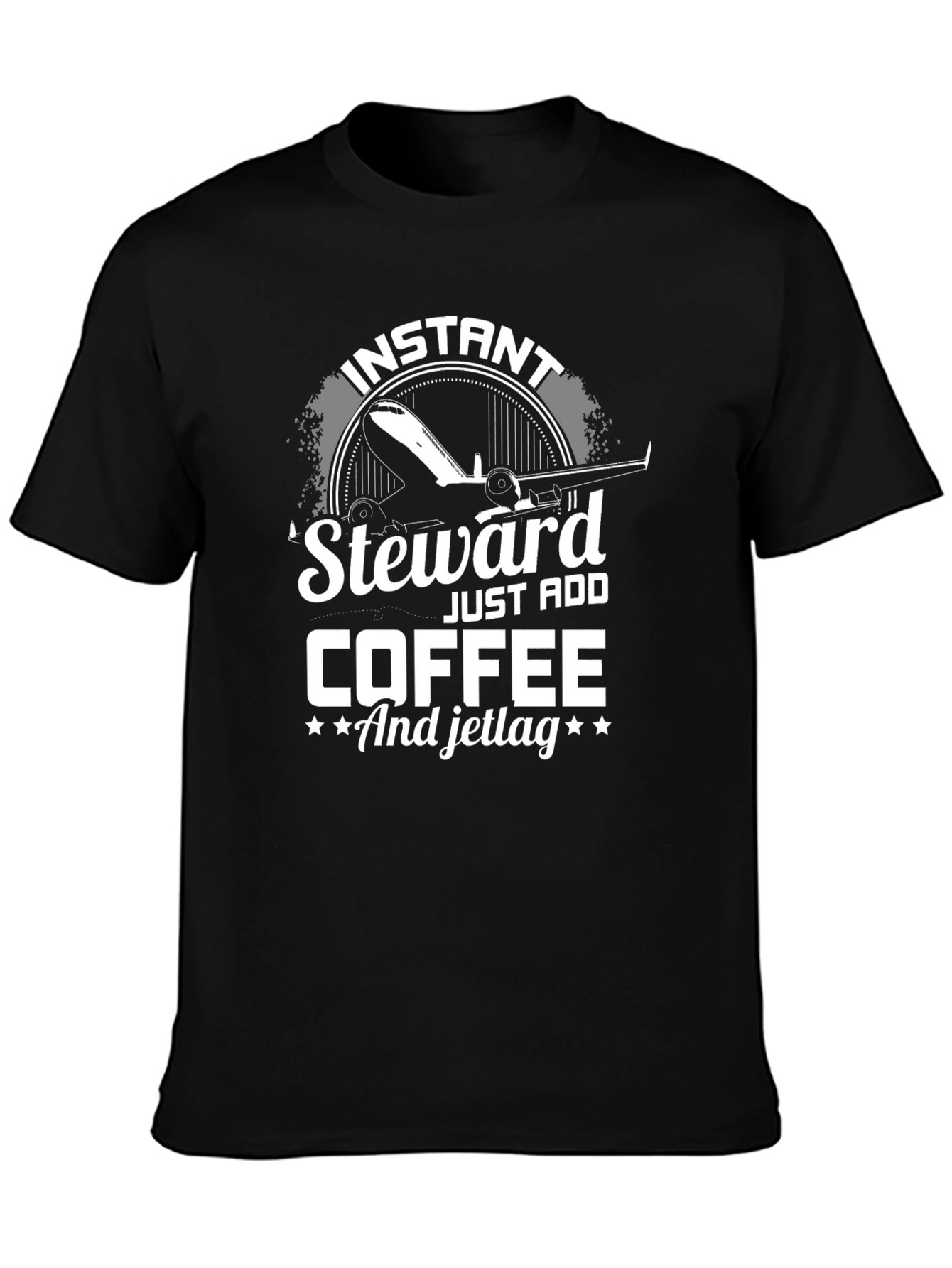 Instant Steward Add Coffee Jetlag T-Shirt