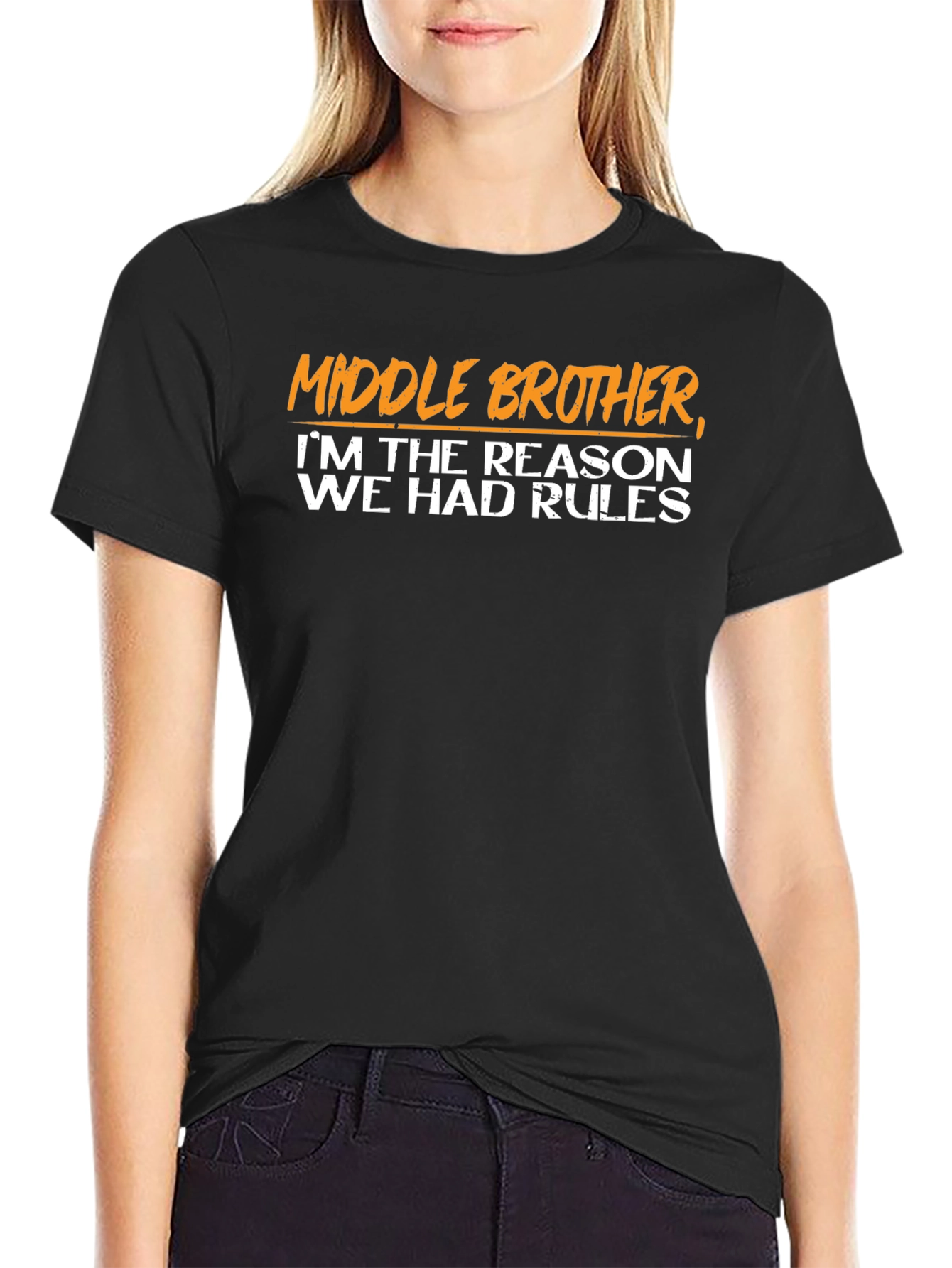 Middle Brother Reason for Rules Graphic Tee