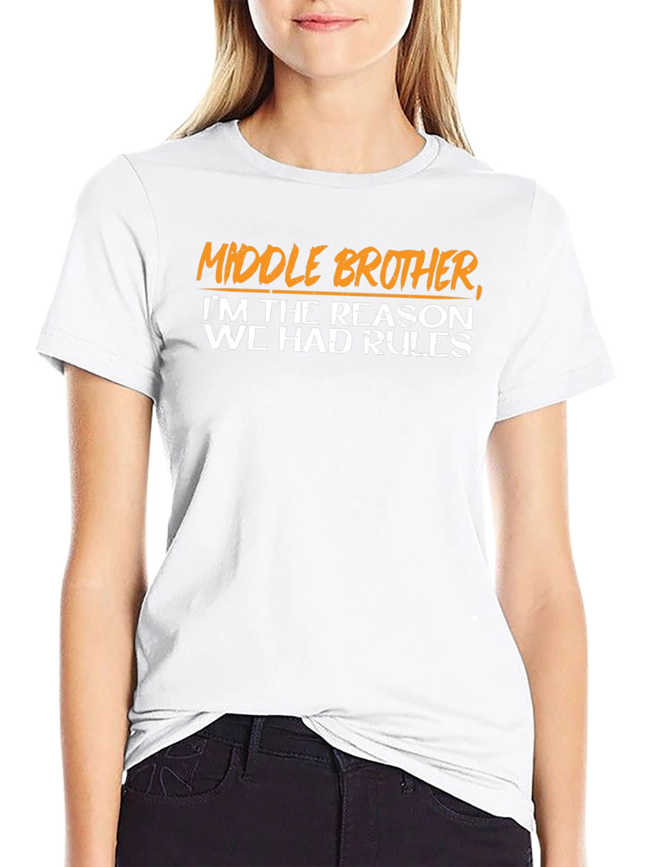 Middle Brother Reason for Rules Graphic Tee