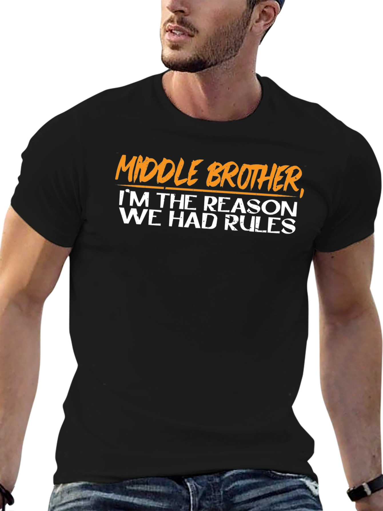 Middle Brother Reason for Rules Graphic Tee