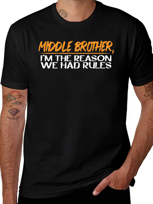 Middle Brother Reason for Rules Graphic Tee