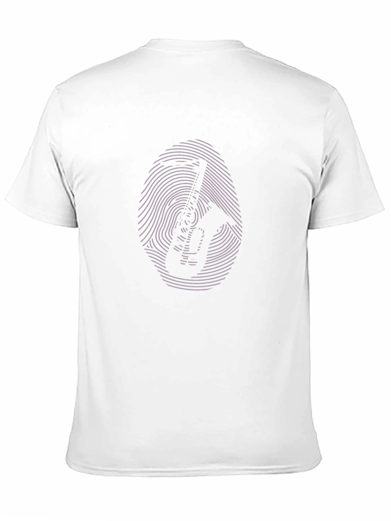 Saxophone Fingerprint T-Shirt - Unique Music Lover Tee