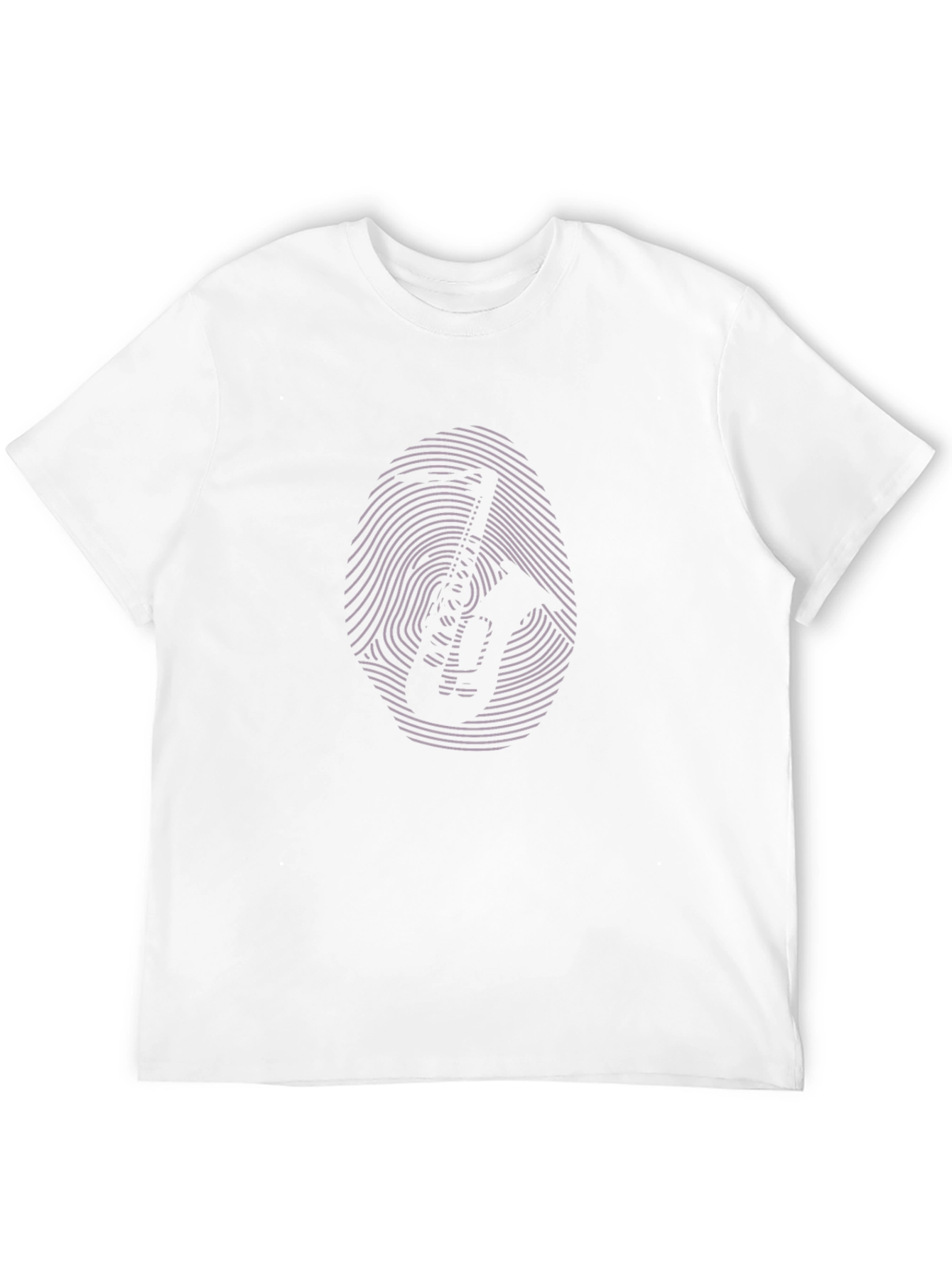 Saxophone Fingerprint T-Shirt - Unique Music Lover Tee