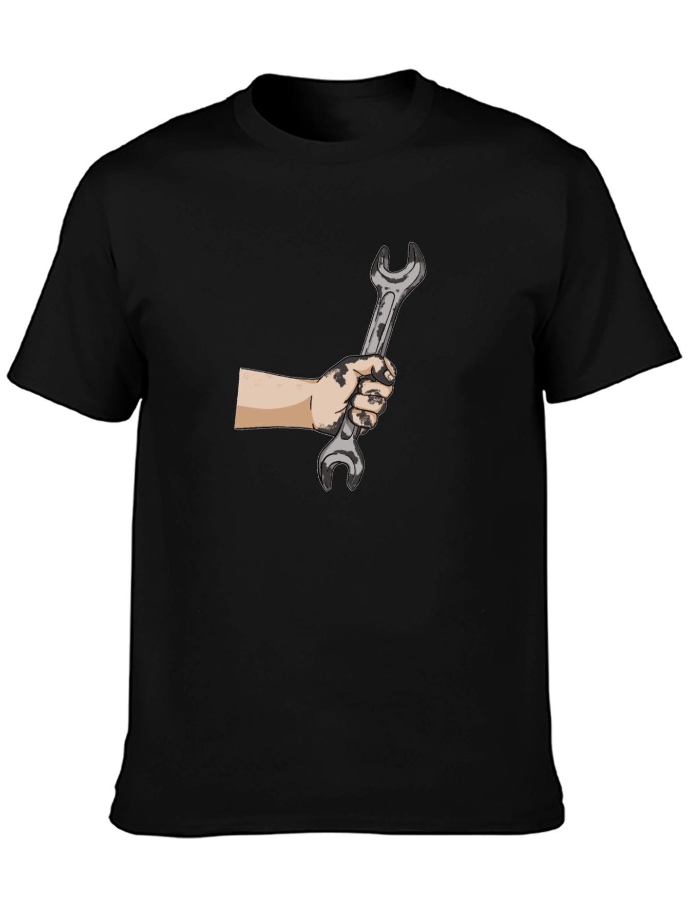 Mechanics Wrench Graphic Tee - Black