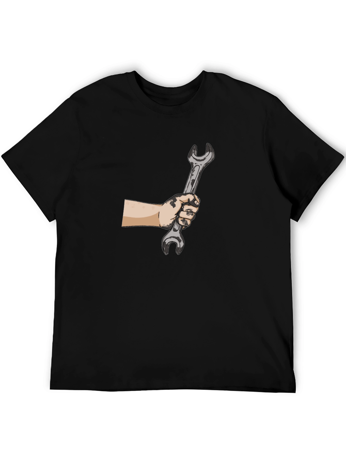 Mechanics Wrench Graphic Tee - Black