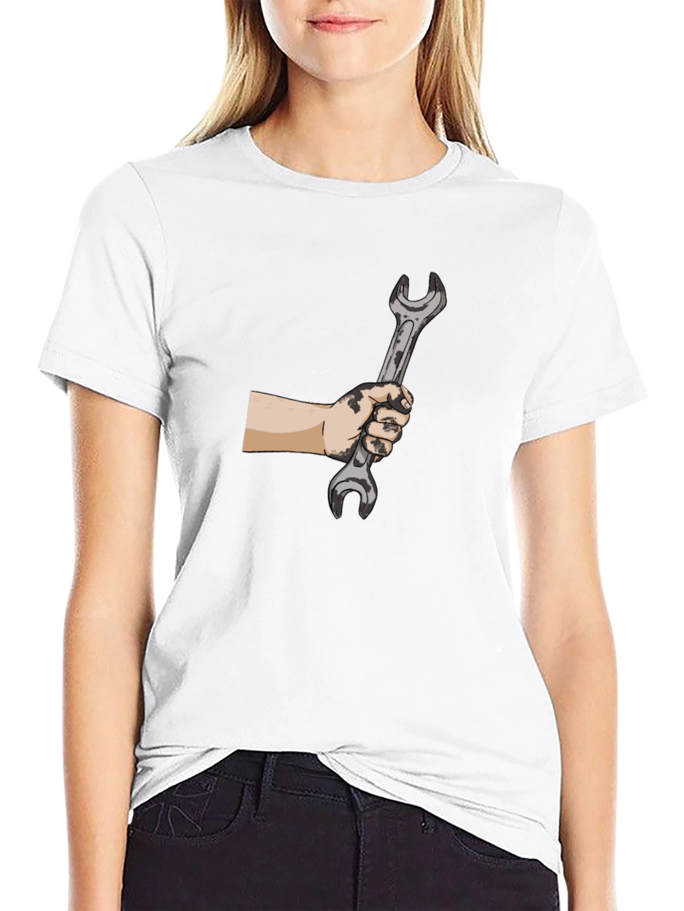 Mechanics Wrench Graphic Tee - Black