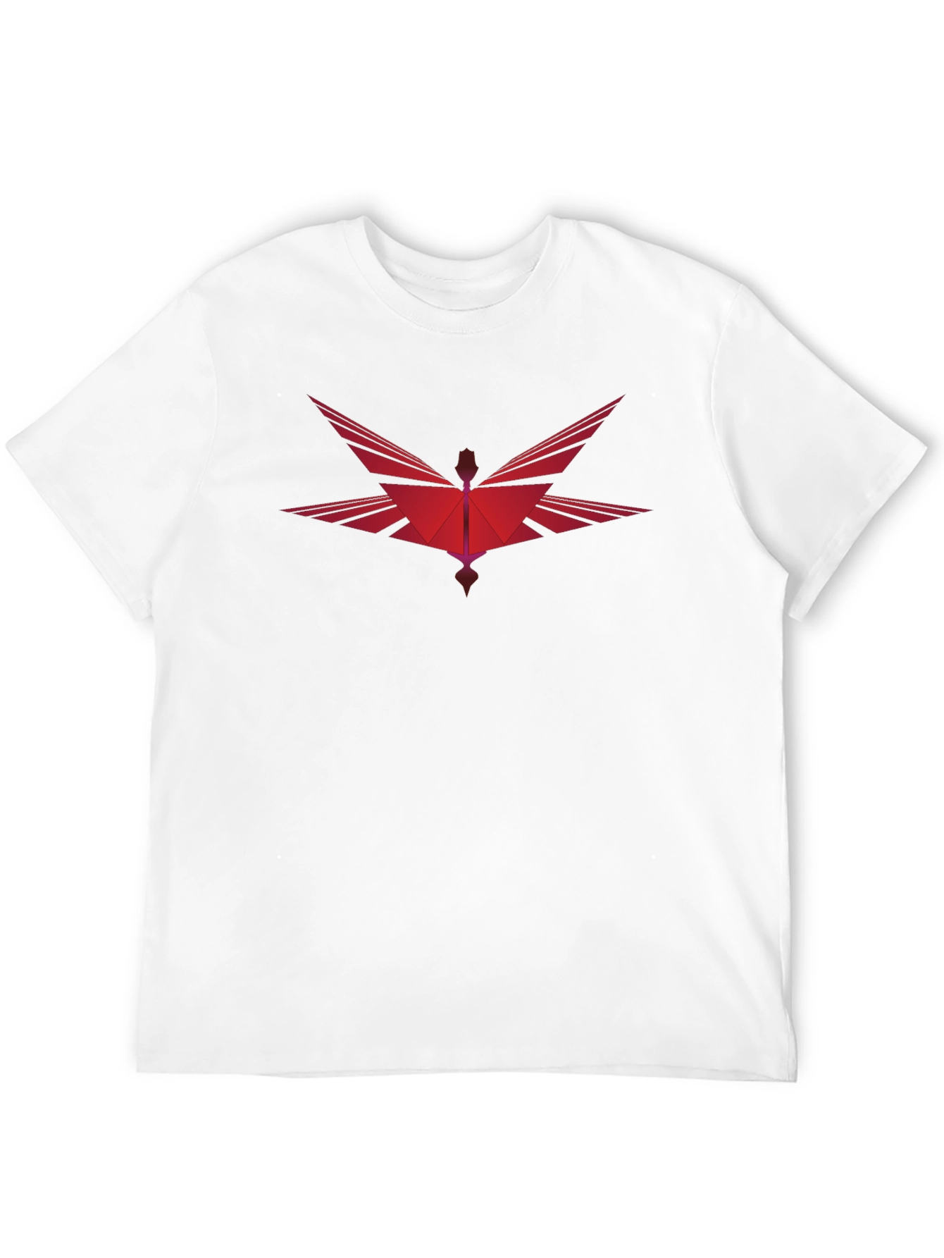 Abstract Phoenix Graphic Tee - Modern Black T-Shirt