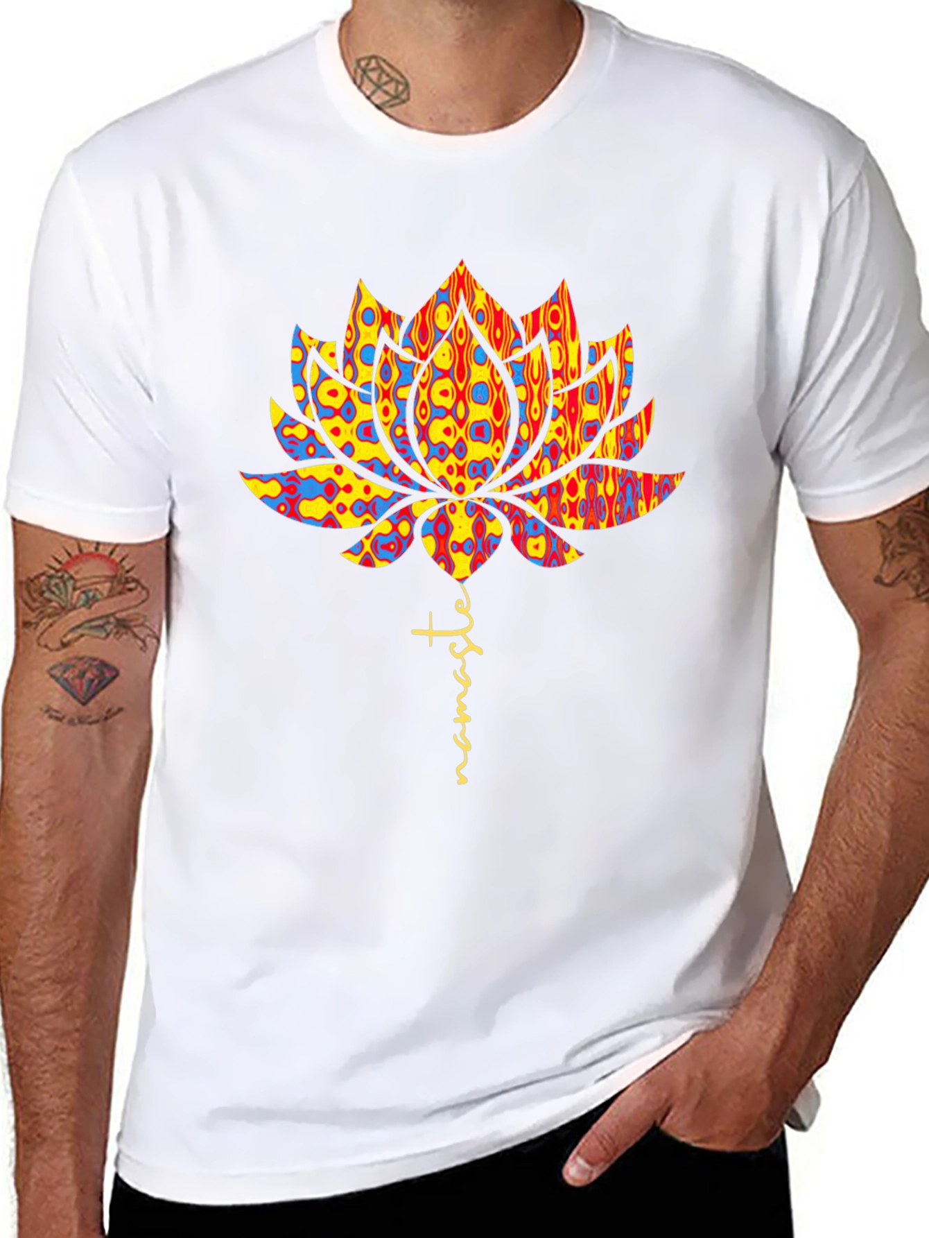 Namaste Lotus Flower Graphic Tee