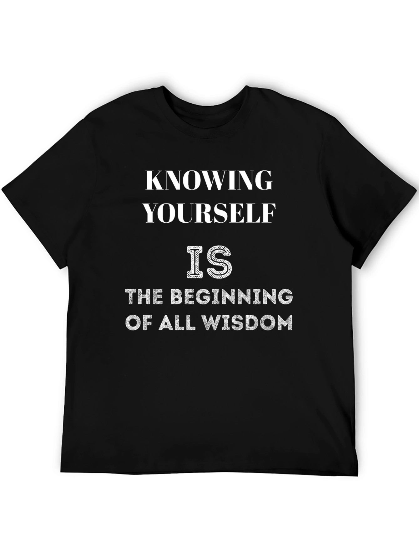 Knowing Yourself Black Graphic Tee