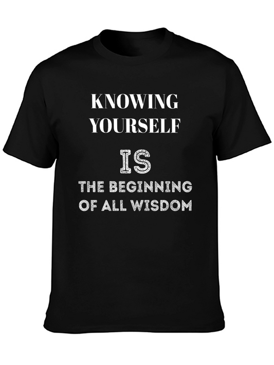 Knowing Yourself Black Graphic Tee