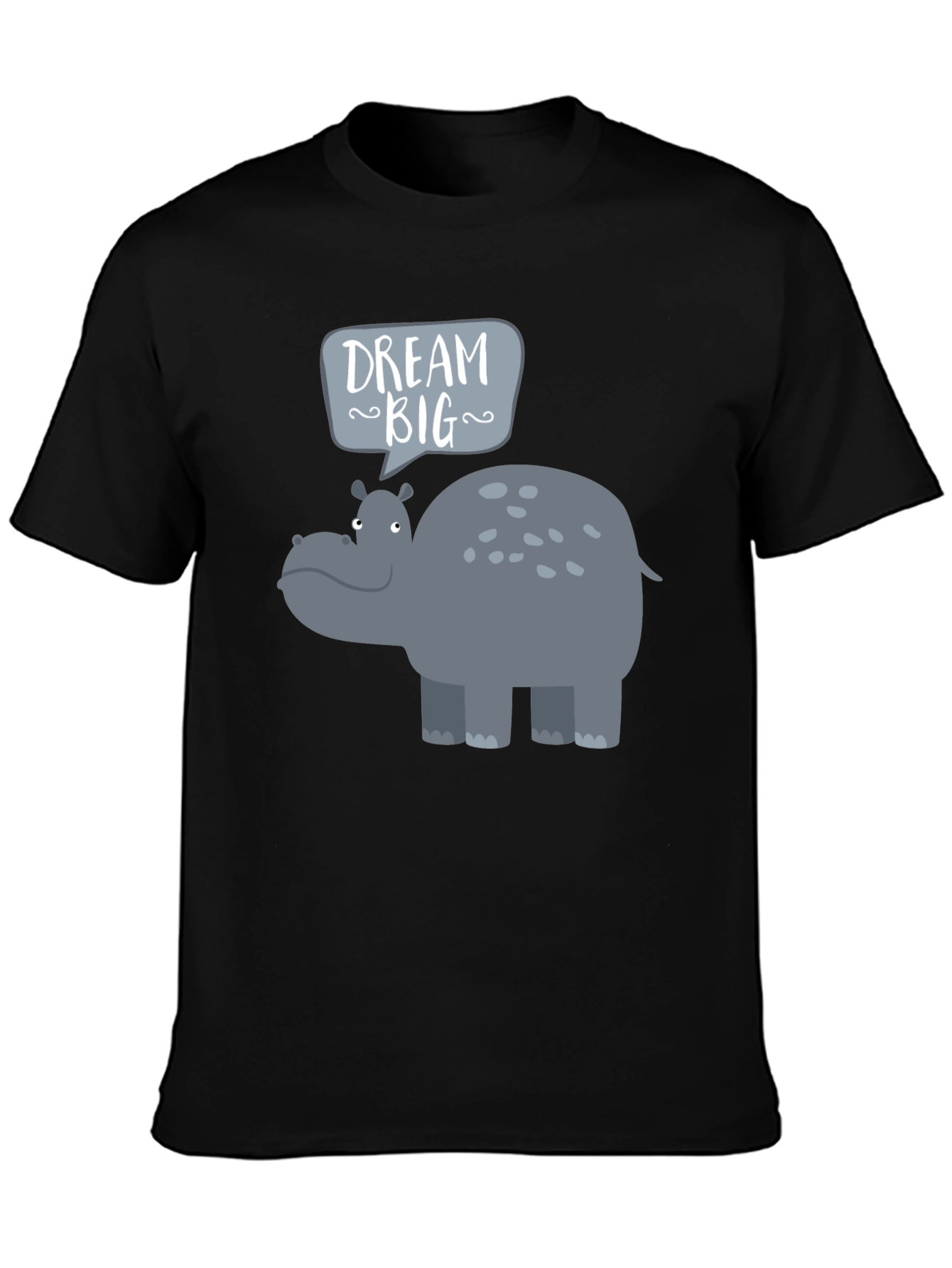Dream Big Hippo Graphic Tee