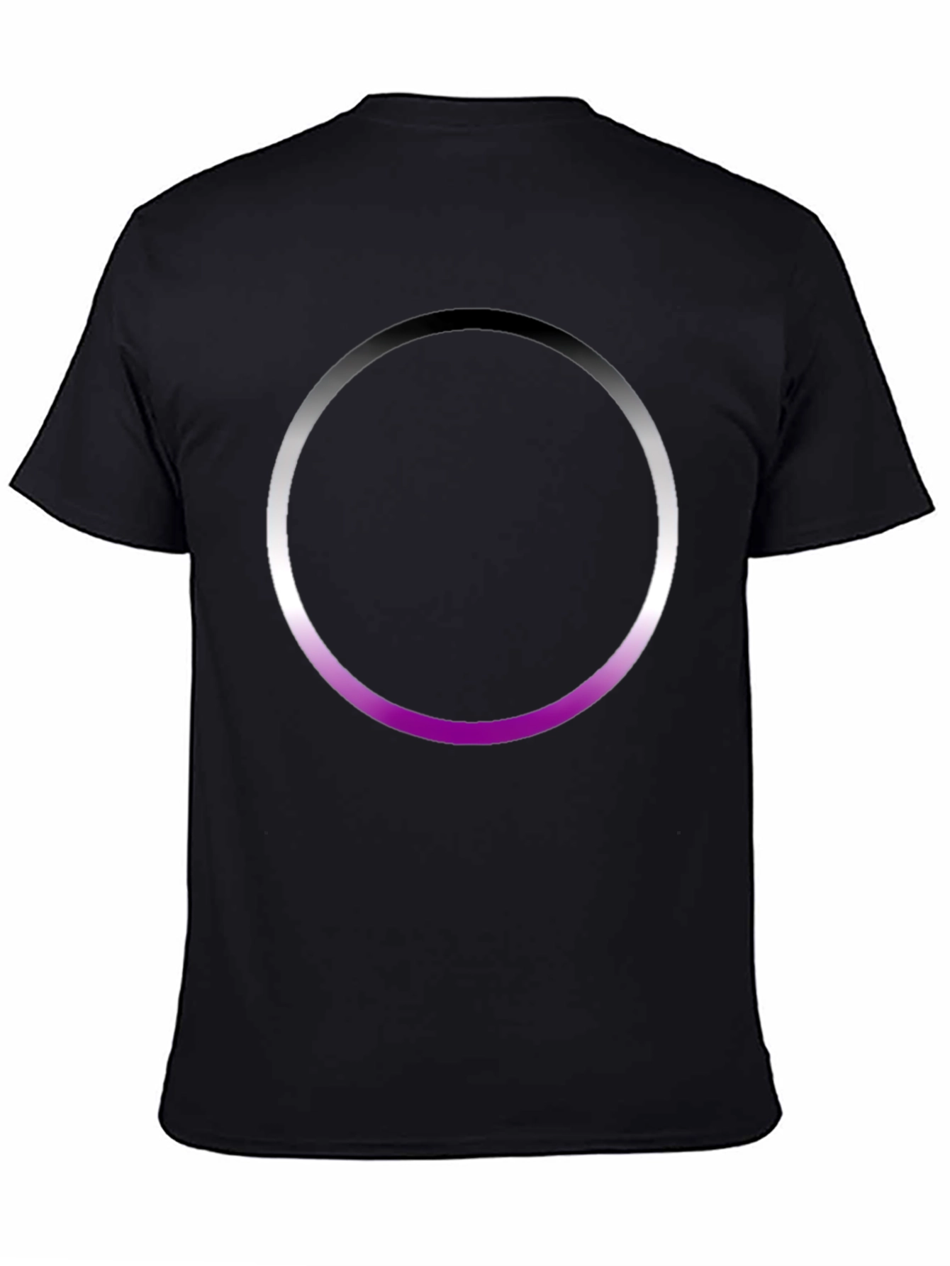 Aromantic Pride Circle Black T-Shirt