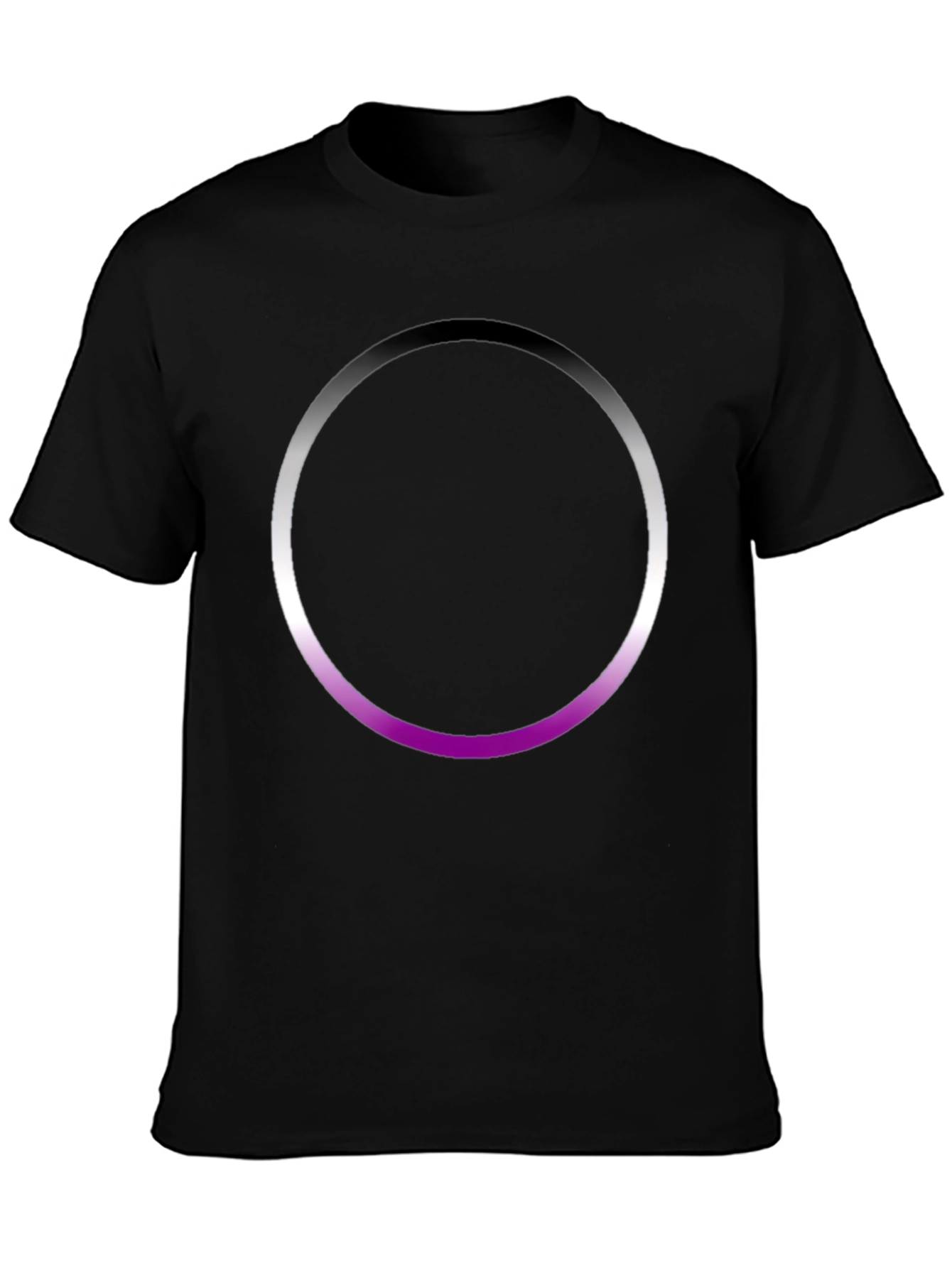 Aromantic Pride Circle Black T-Shirt