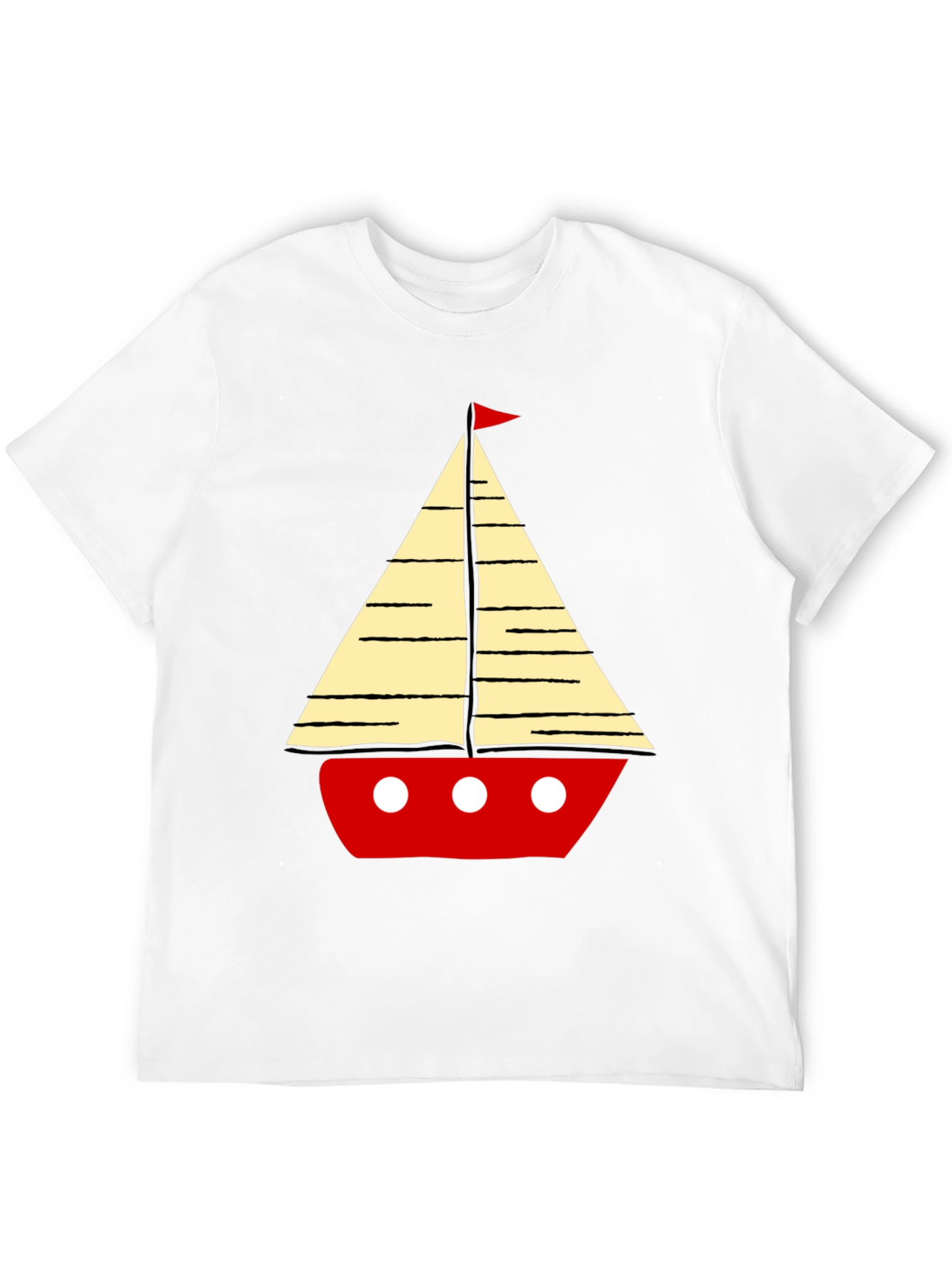Sailboat Graphic Mens T-Shirt