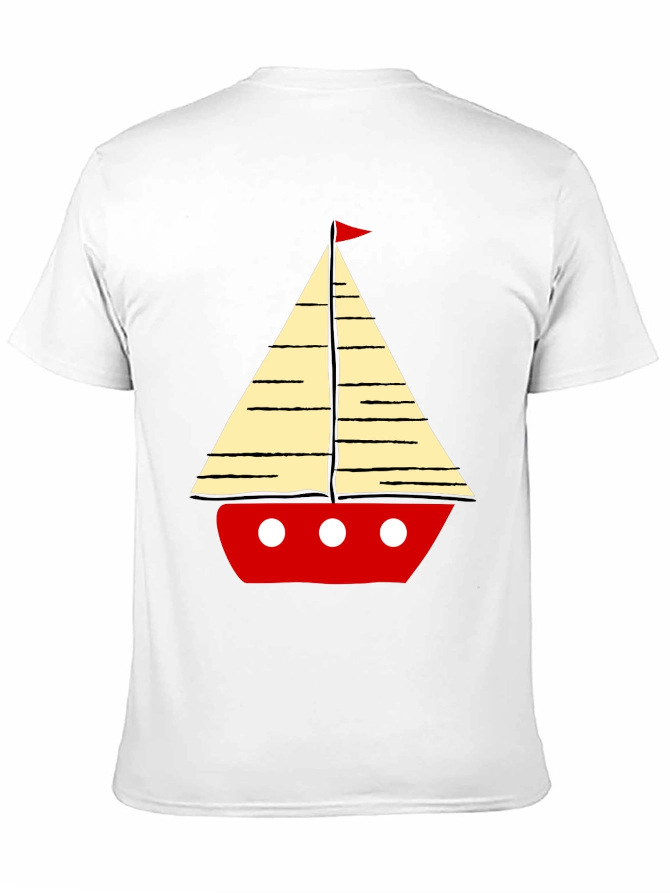 Sailboat Graphic Mens T-Shirt