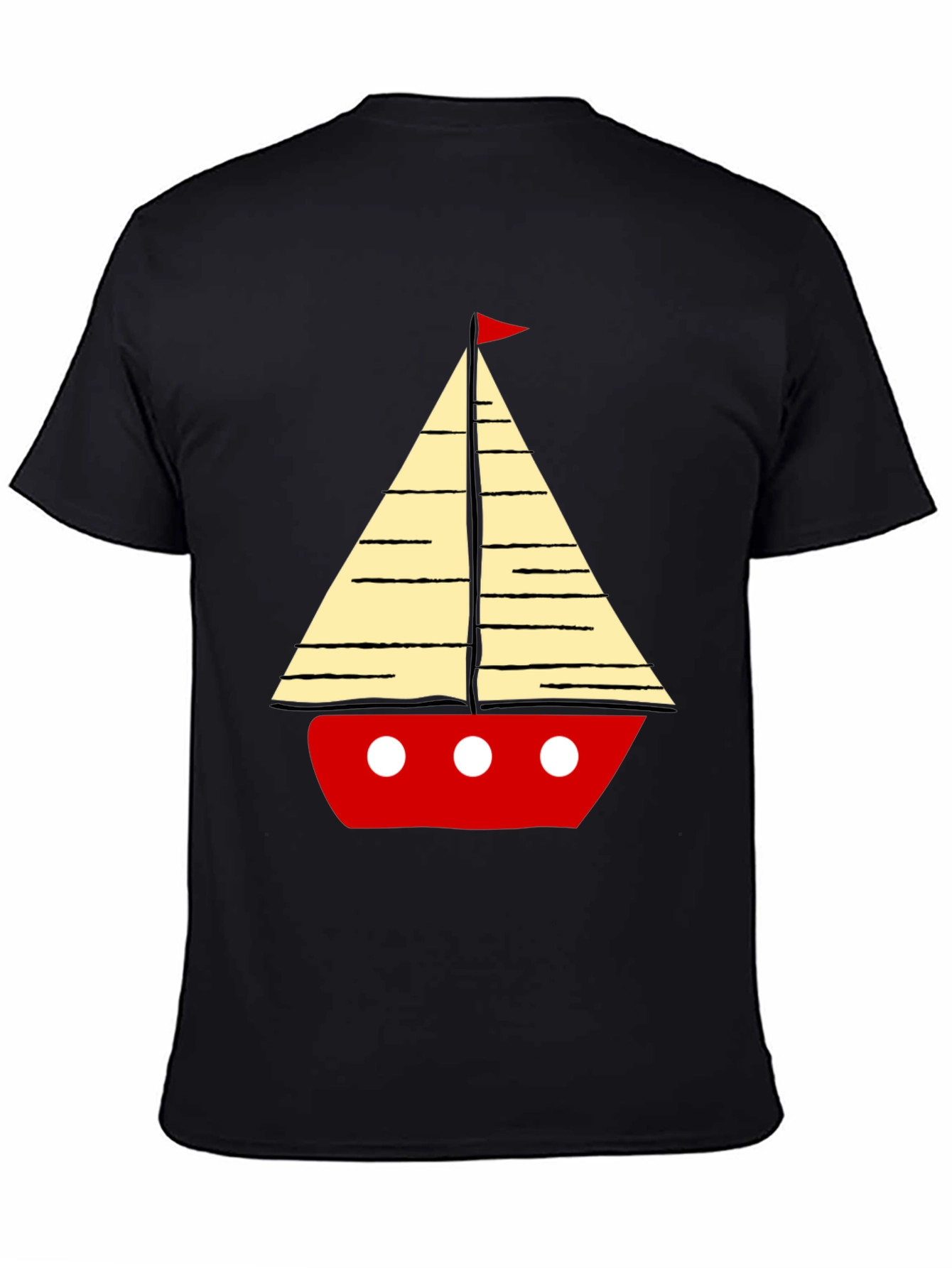 Sailboat Graphic Mens T-Shirt