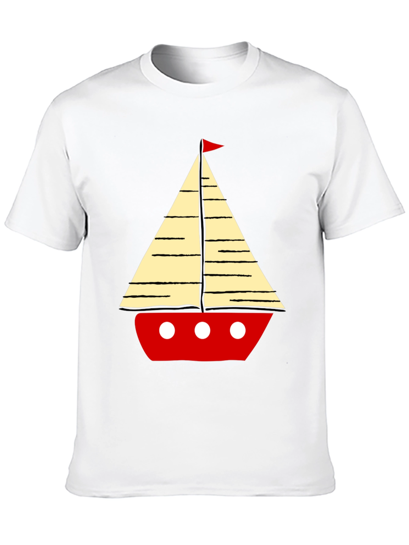 Sailboat Graphic Mens T-Shirt