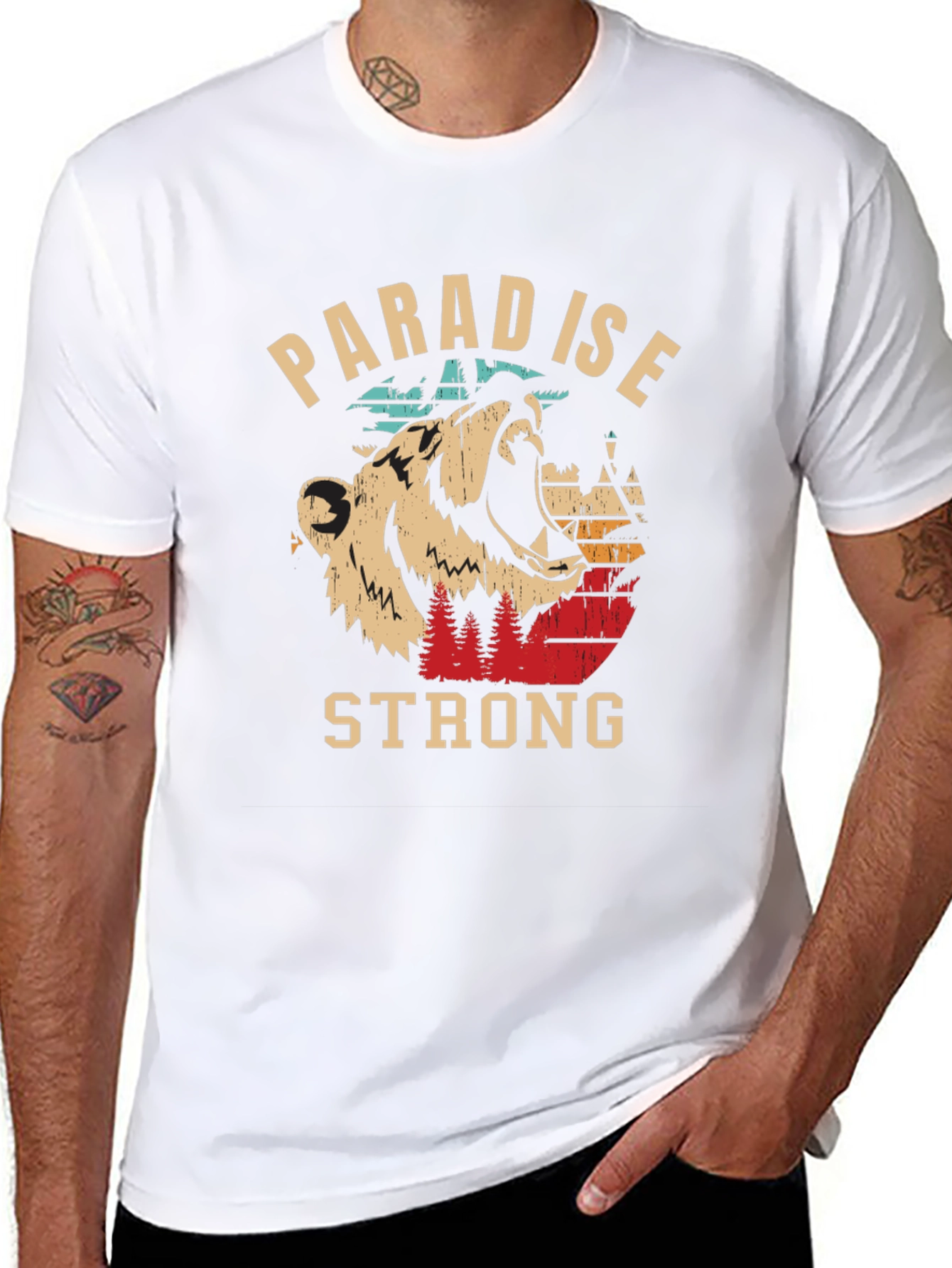 Paradise Strong Bear Graphic Tee