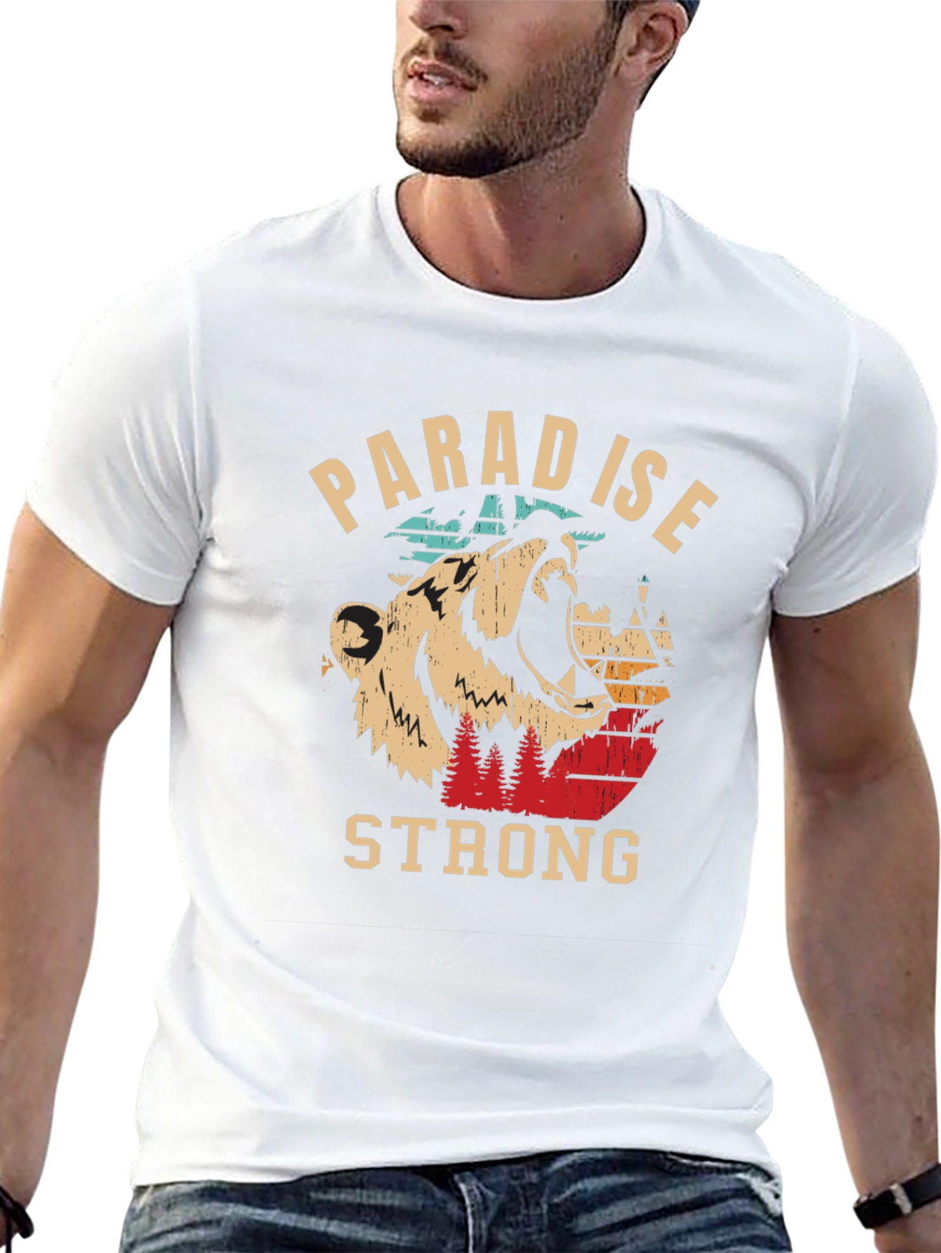Paradise Strong Bear Graphic Tee