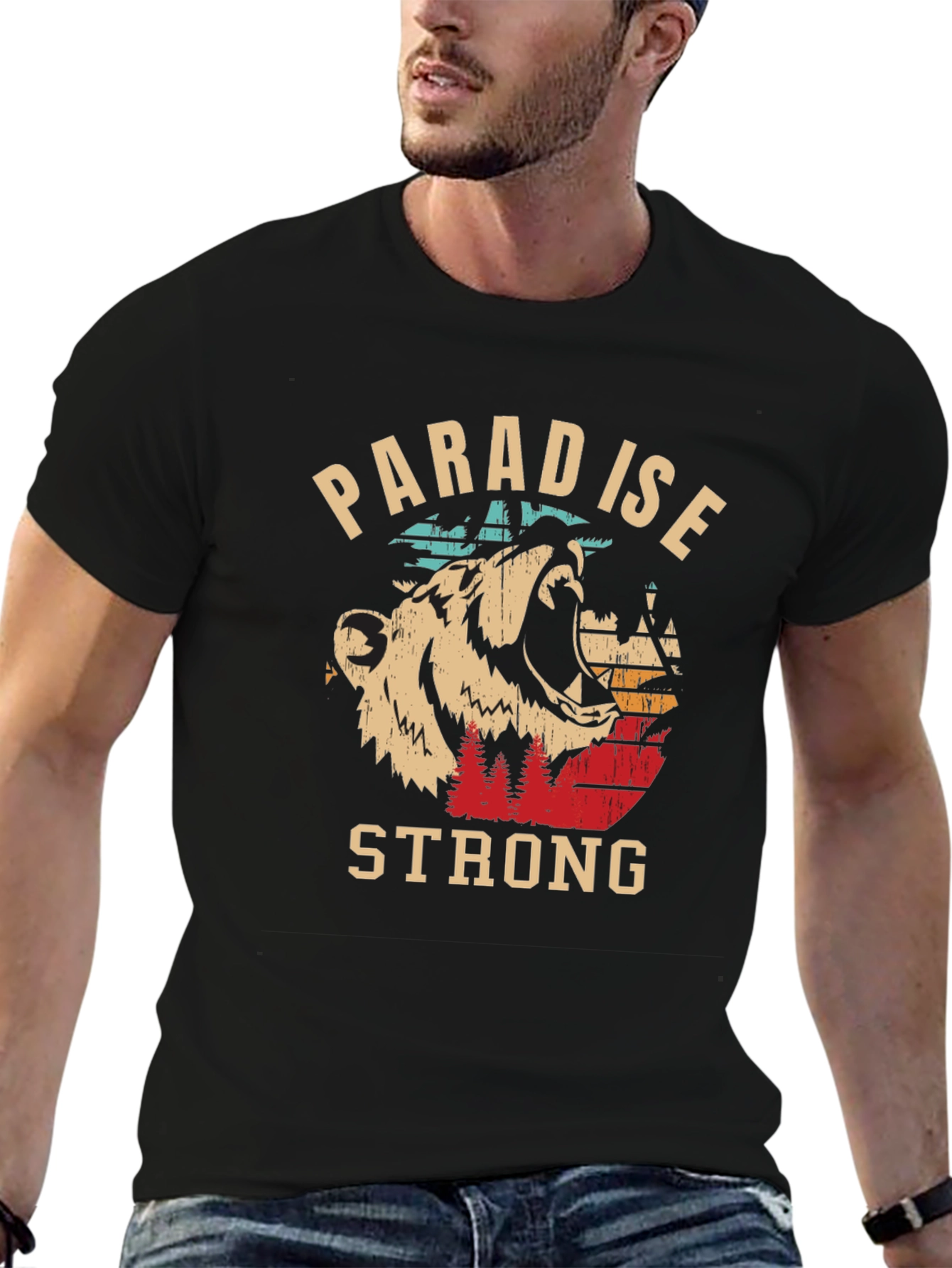 Paradise Strong Bear Graphic Tee