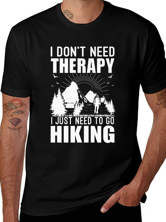 Hiking Therapy T-Shirt - Nature Lover Gift