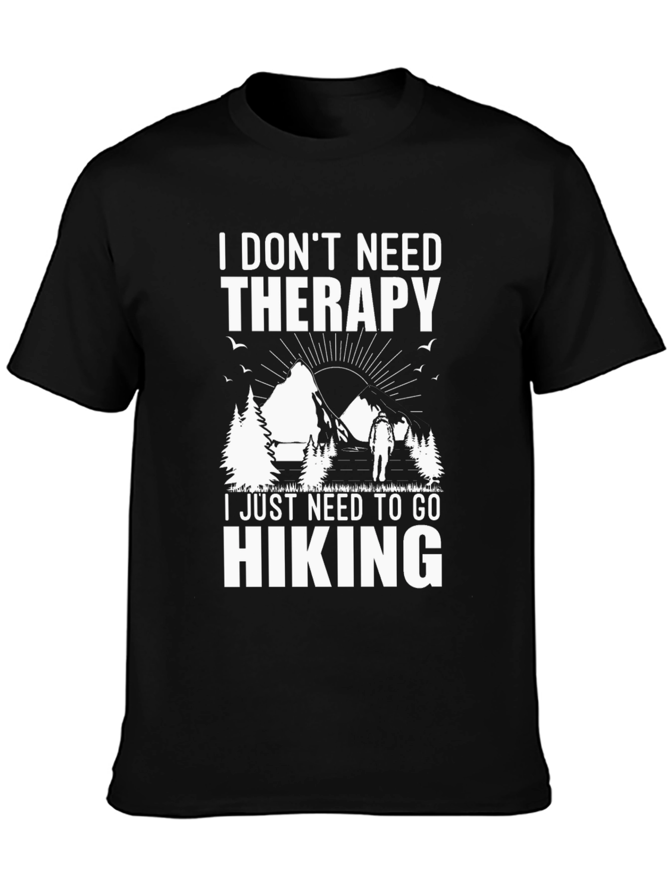 Hiking Therapy T-Shirt - Nature Lover Gift
