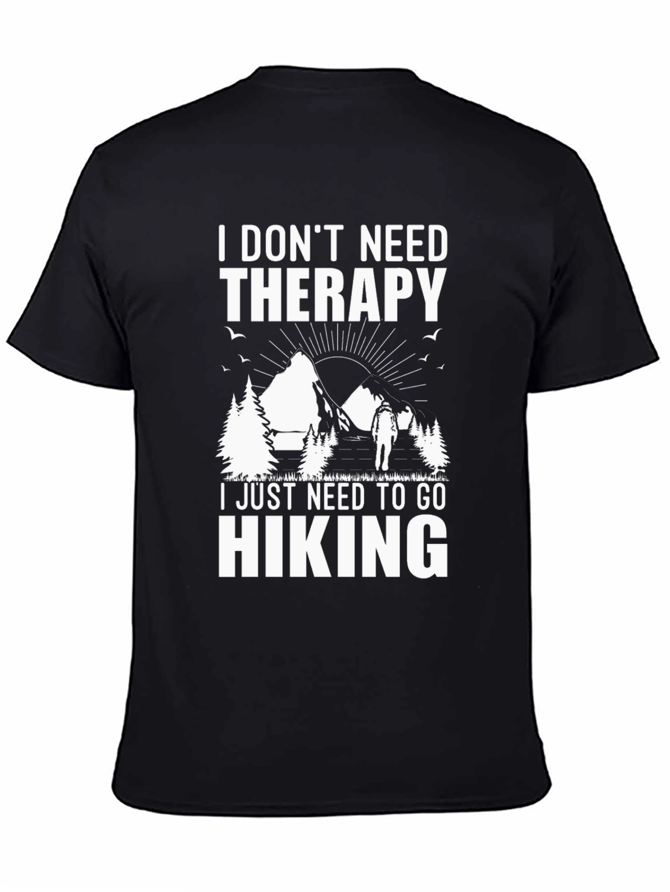 Hiking Therapy T-Shirt - Nature Lover Gift