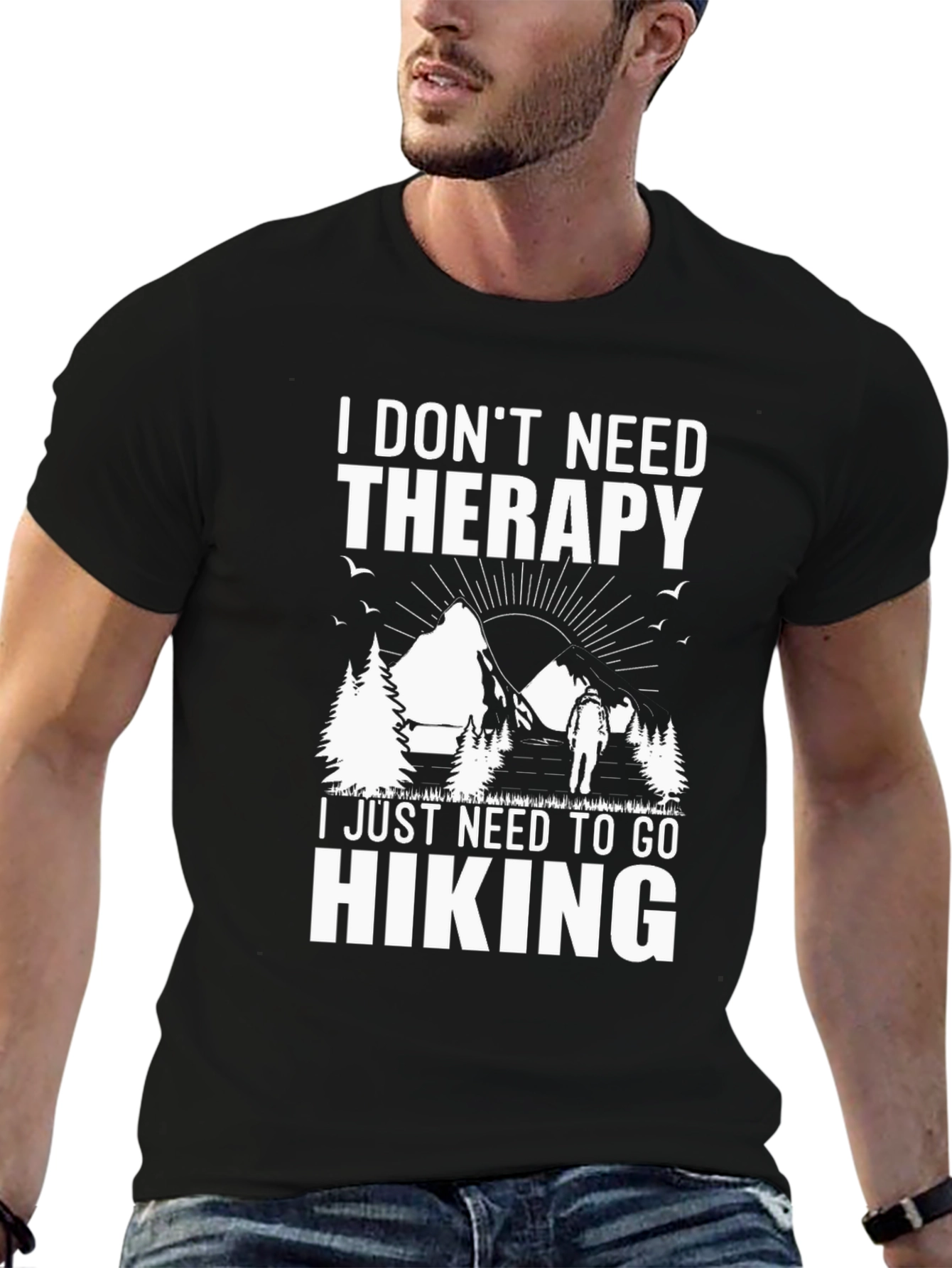 Hiking Therapy T-Shirt - Nature Lover Gift
