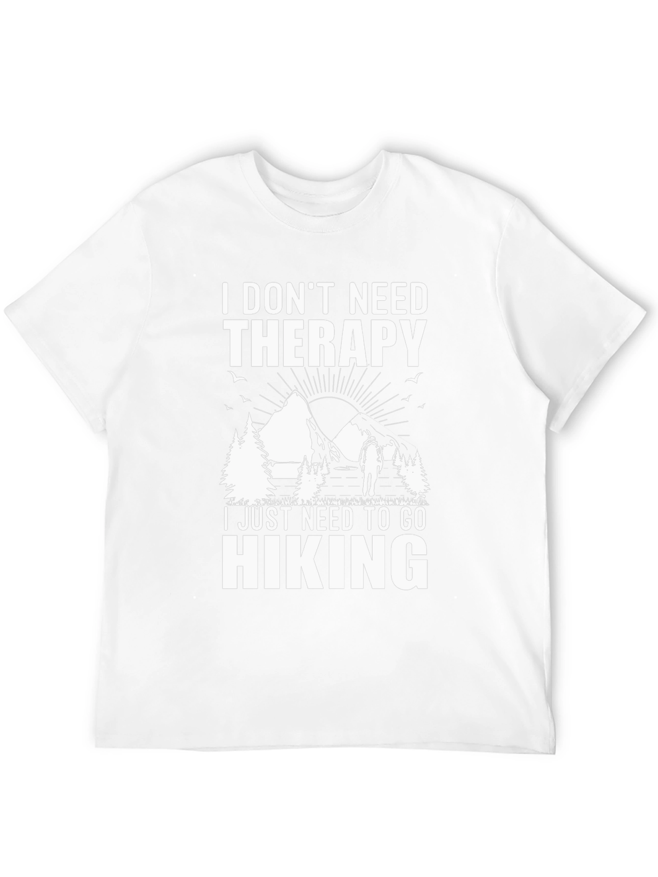 Hiking Therapy T-Shirt - Nature Lover Gift