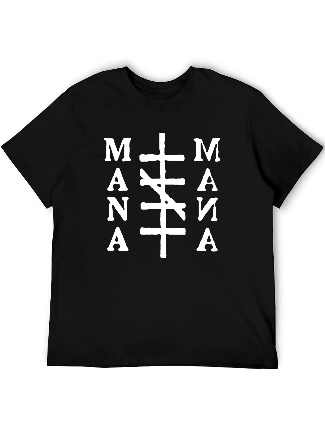 MANA Graphic Print Black T-Shirt
