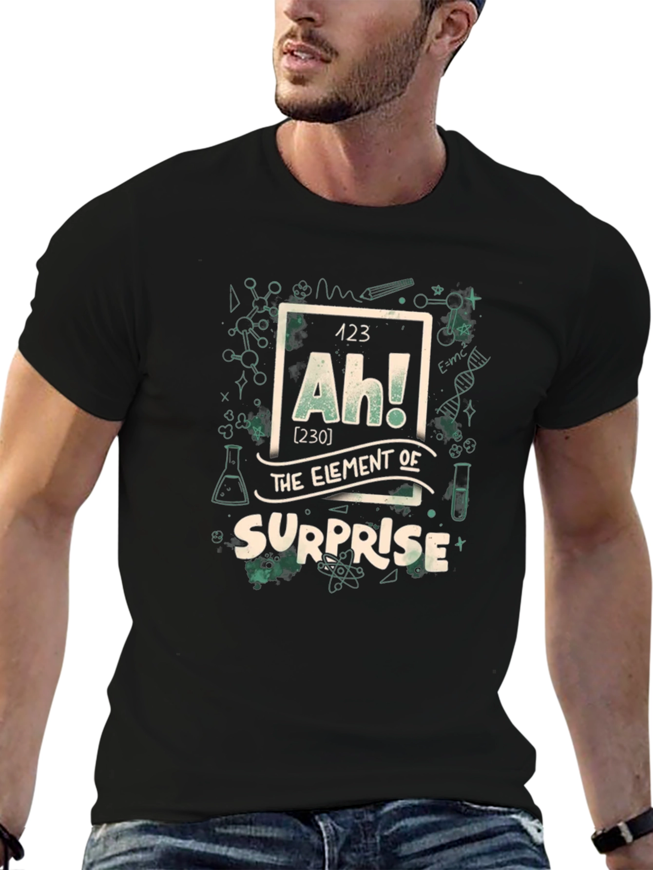 Surprise Element Graphic T-Shirt - Geeky & Fun
