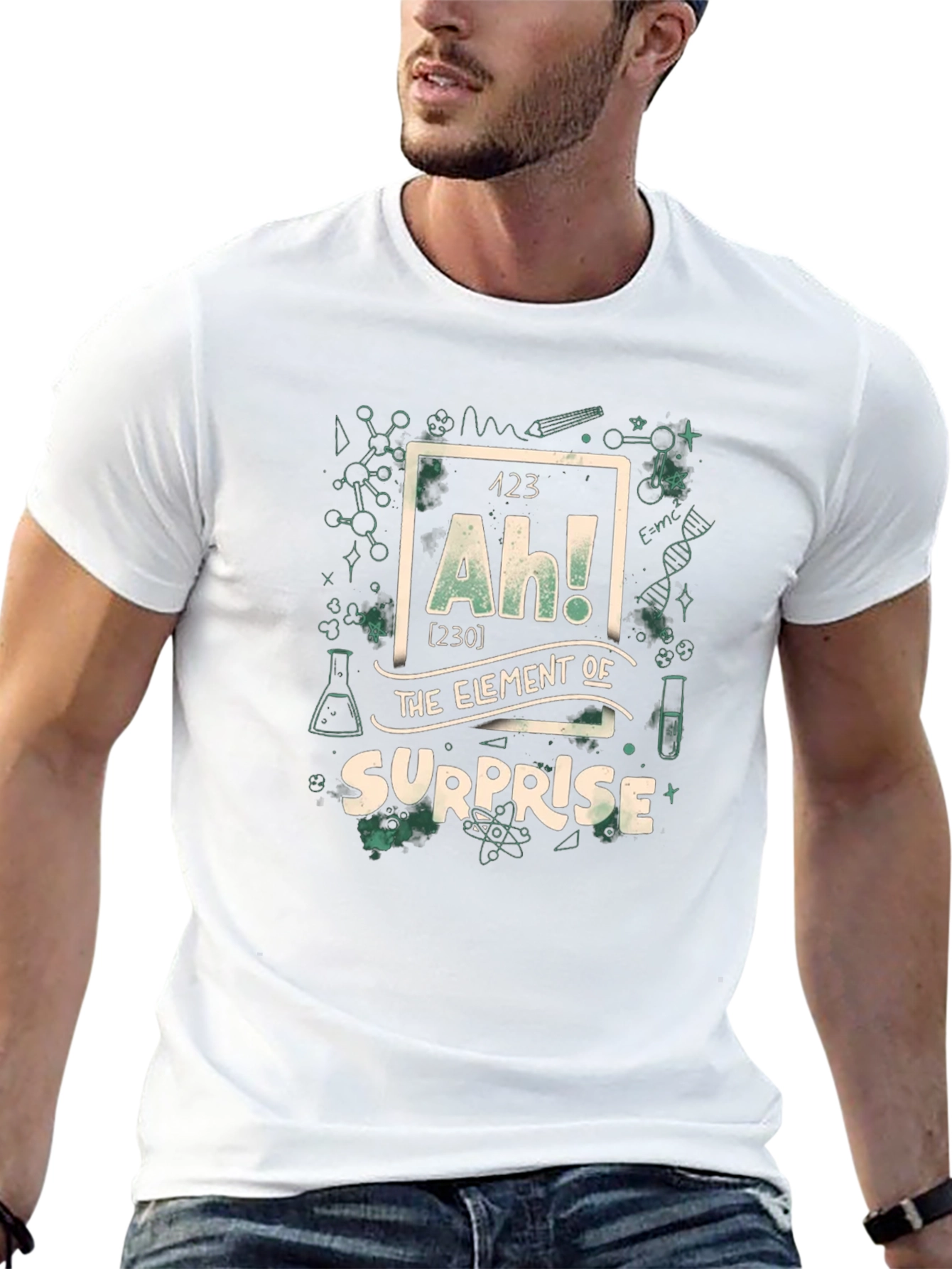 Surprise Element Graphic T-Shirt - Geeky & Fun