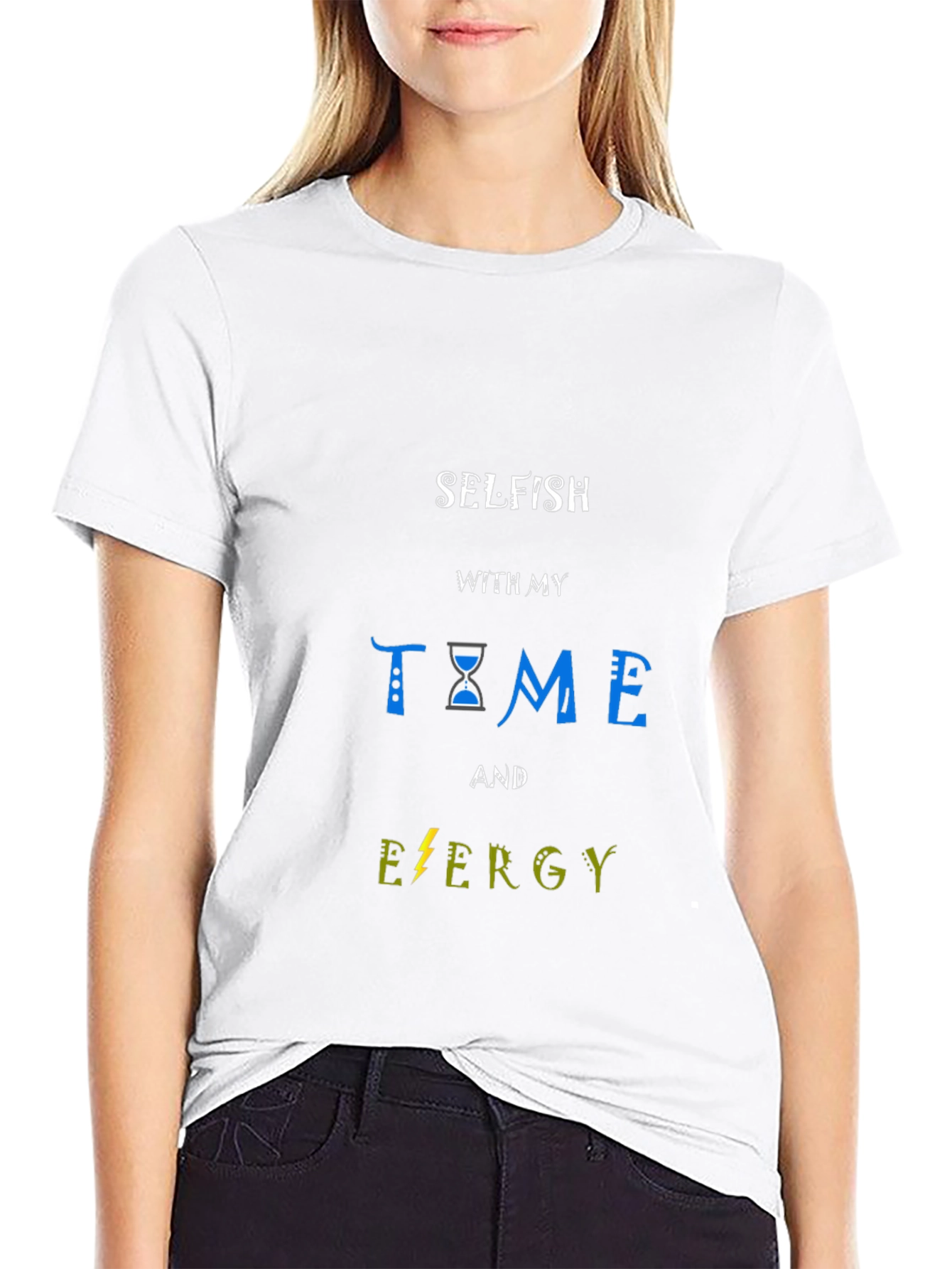 Selfish Time and Energy Black T-Shirt