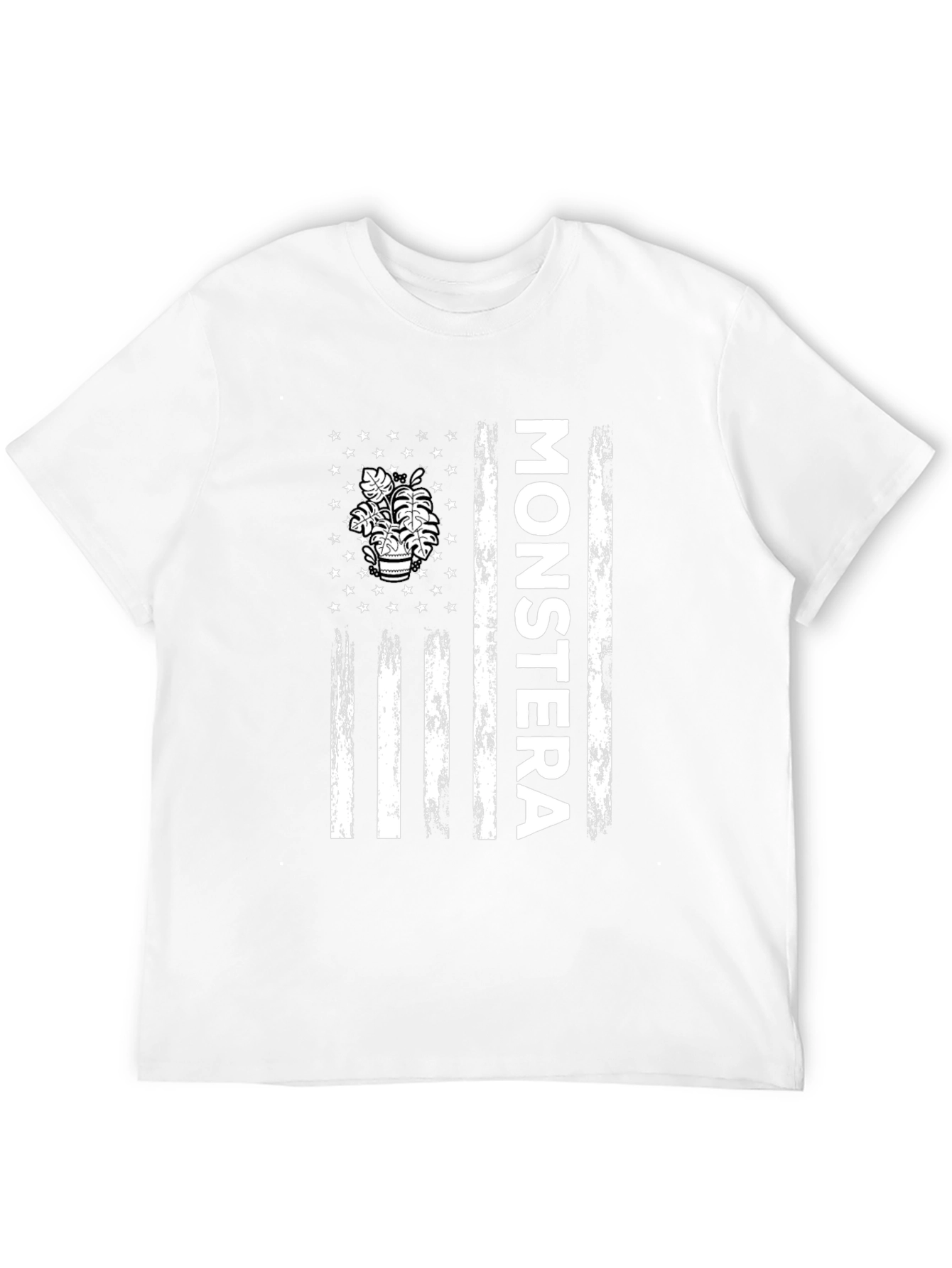 Monstera Plant Flag Graphic Tee