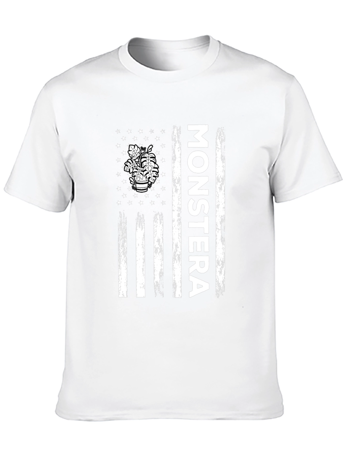Monstera Plant Flag Graphic Tee