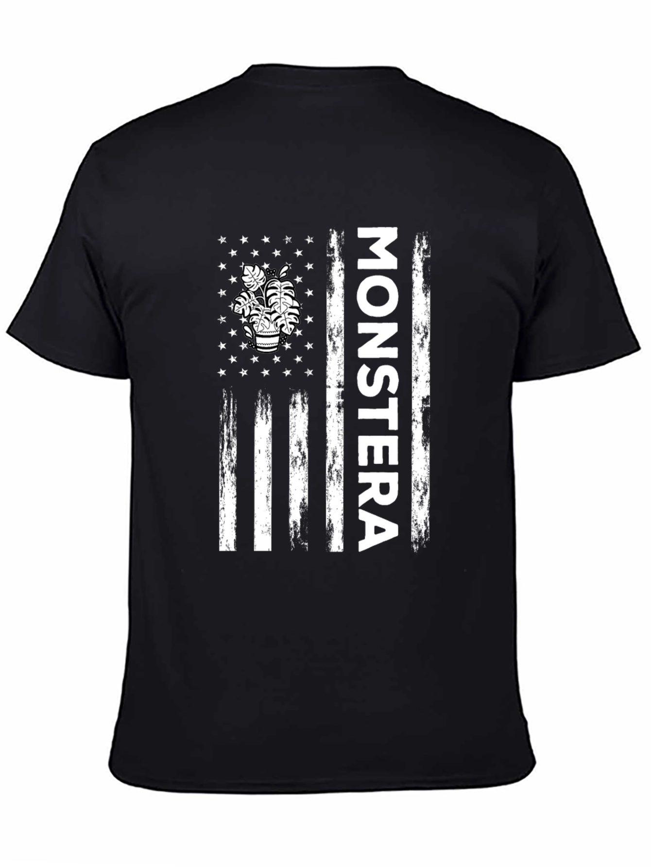 Monstera Plant Flag Graphic Tee