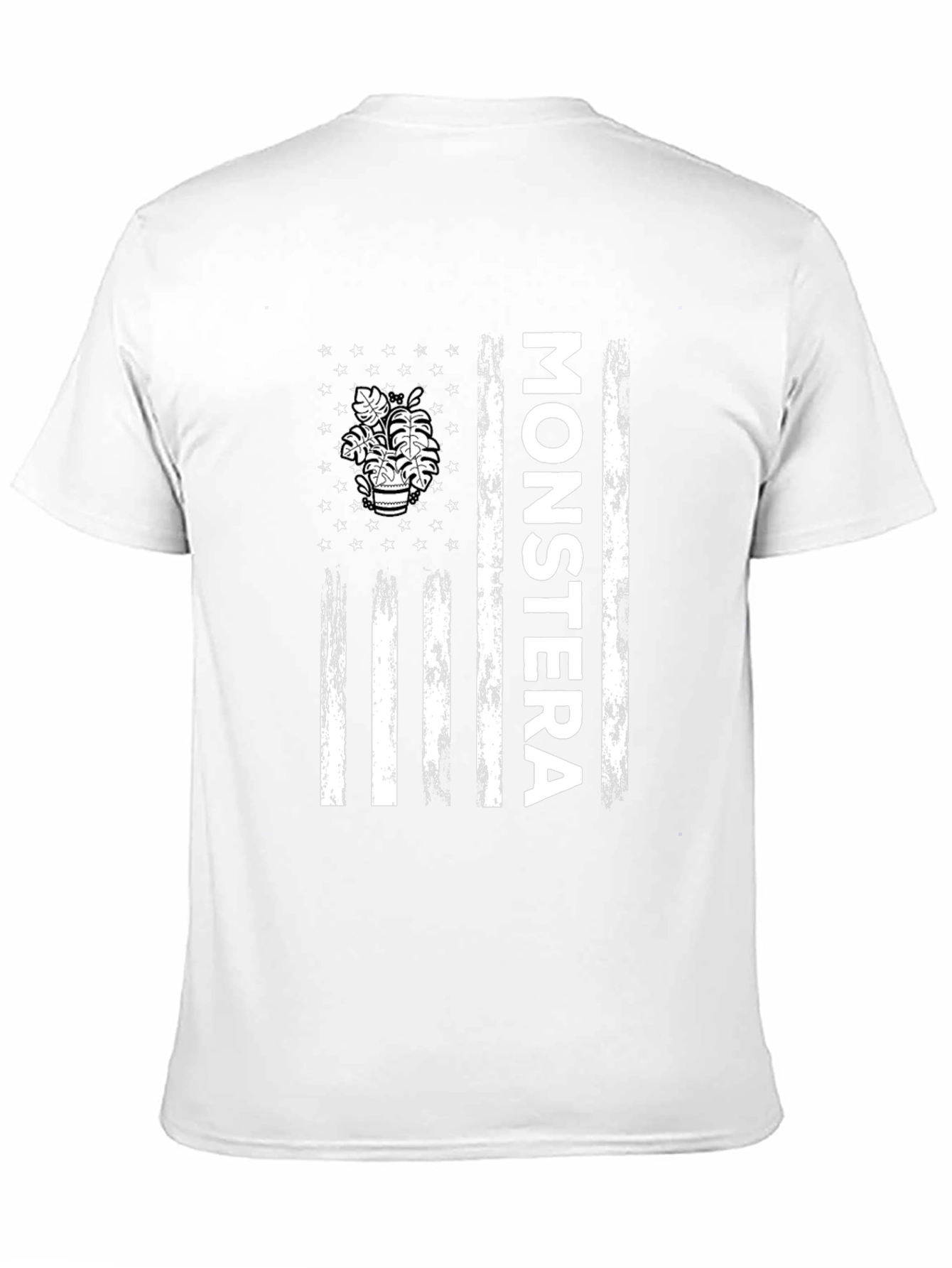 Monstera Plant Flag Graphic Tee