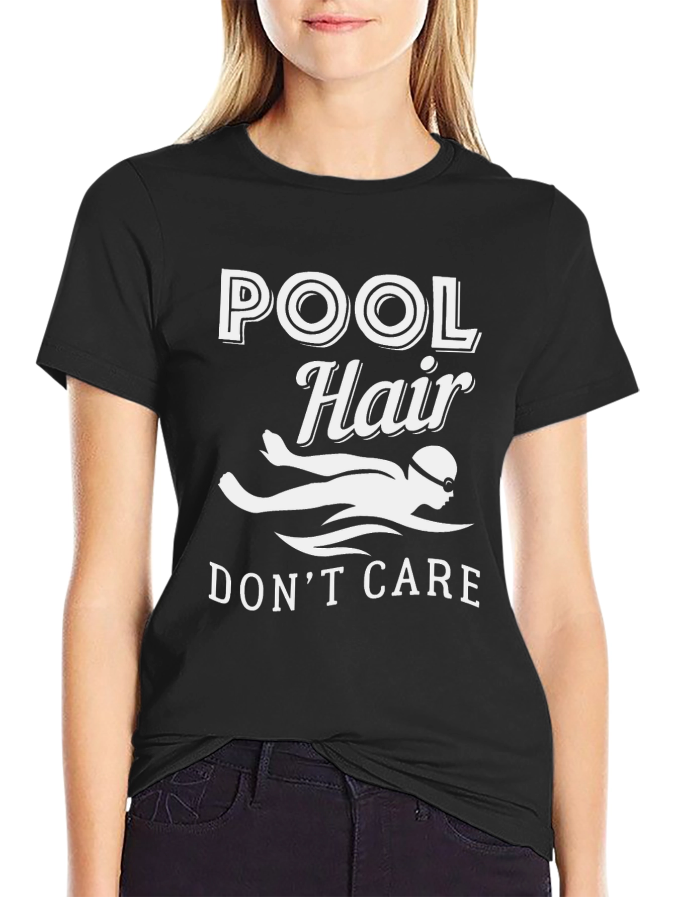 Pool Hair Dont Care Graphic T-Shirt