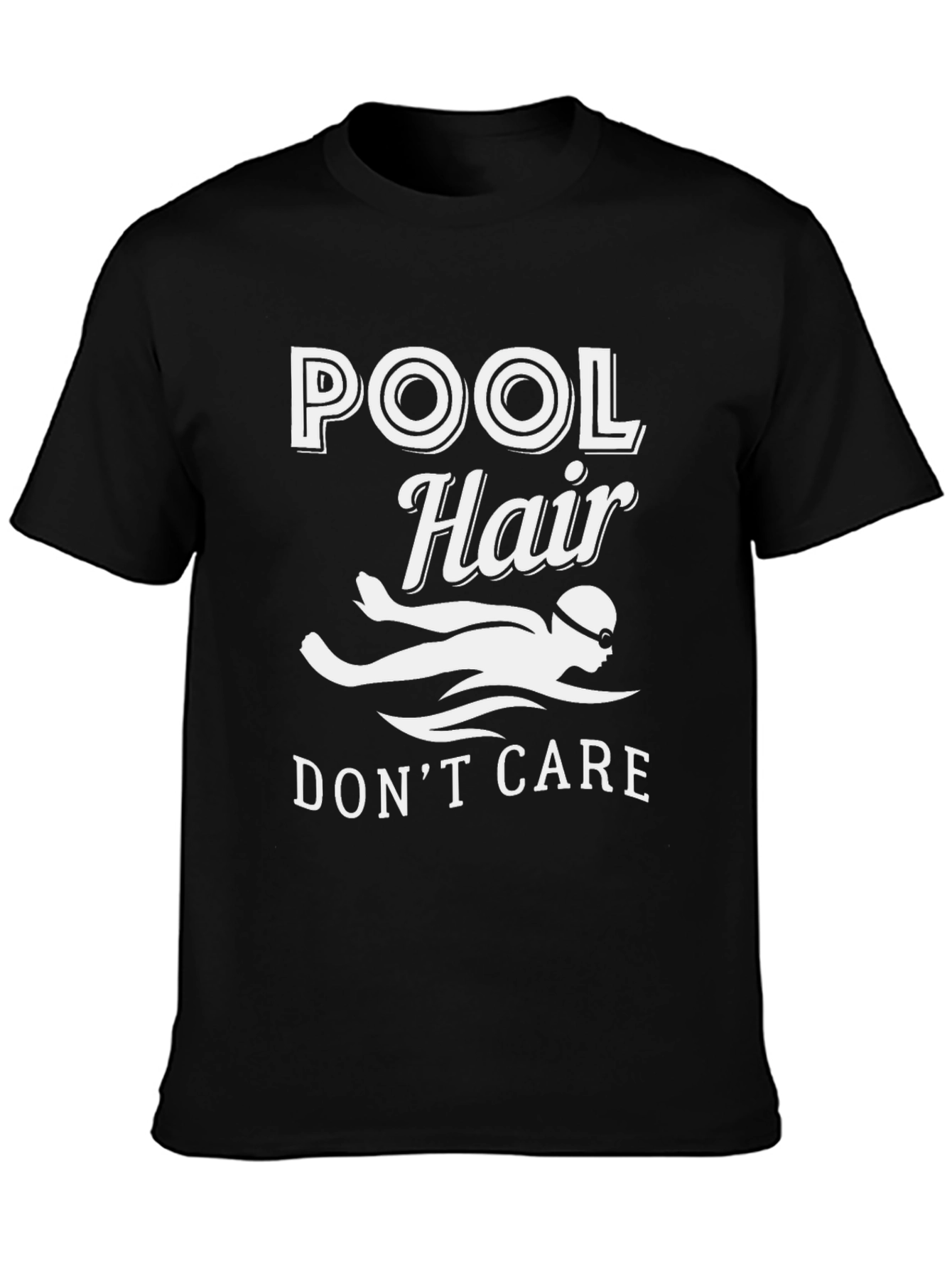 Pool Hair Dont Care Graphic T-Shirt